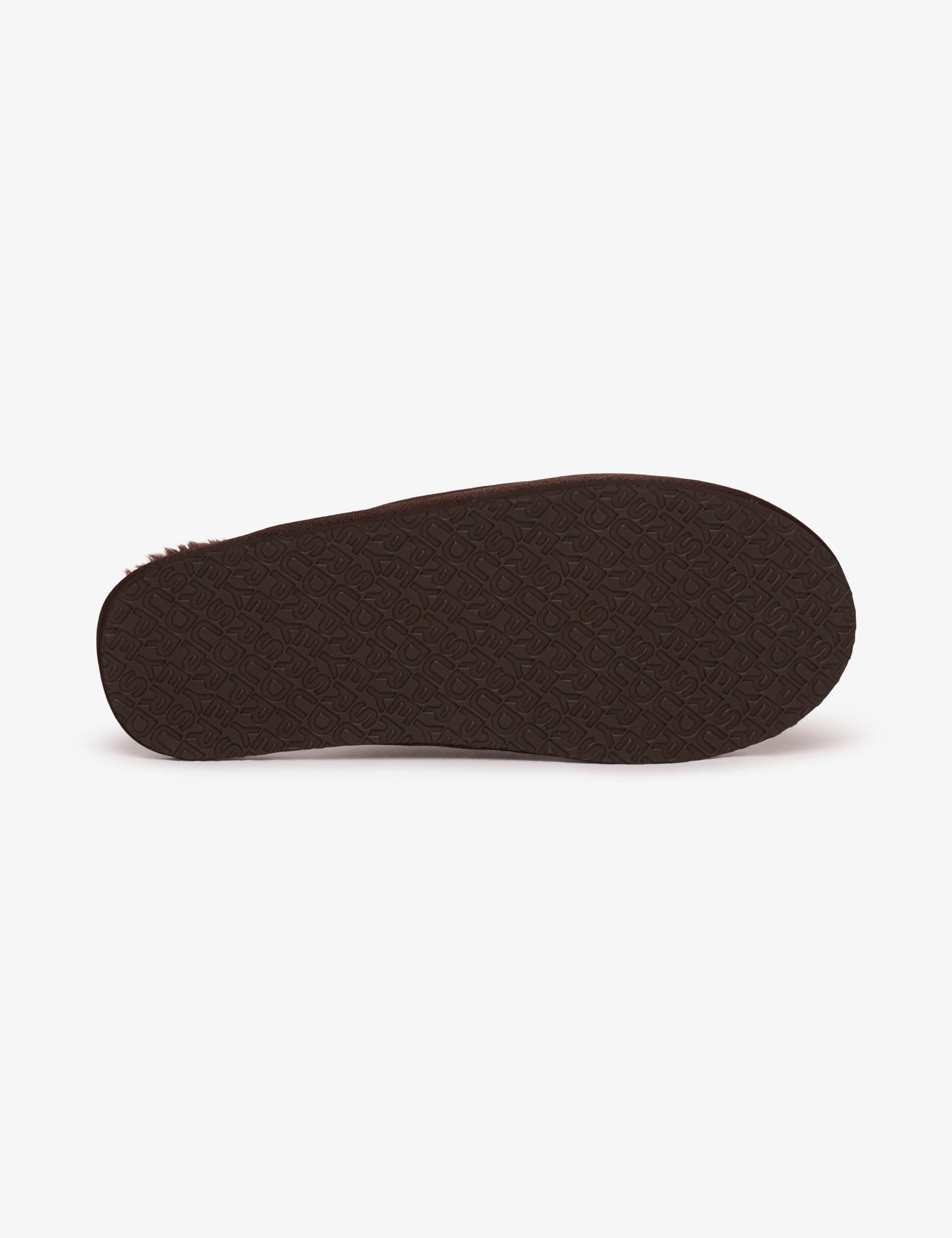 Suede Faux Fur Lined Mule Slippers 7 of 7