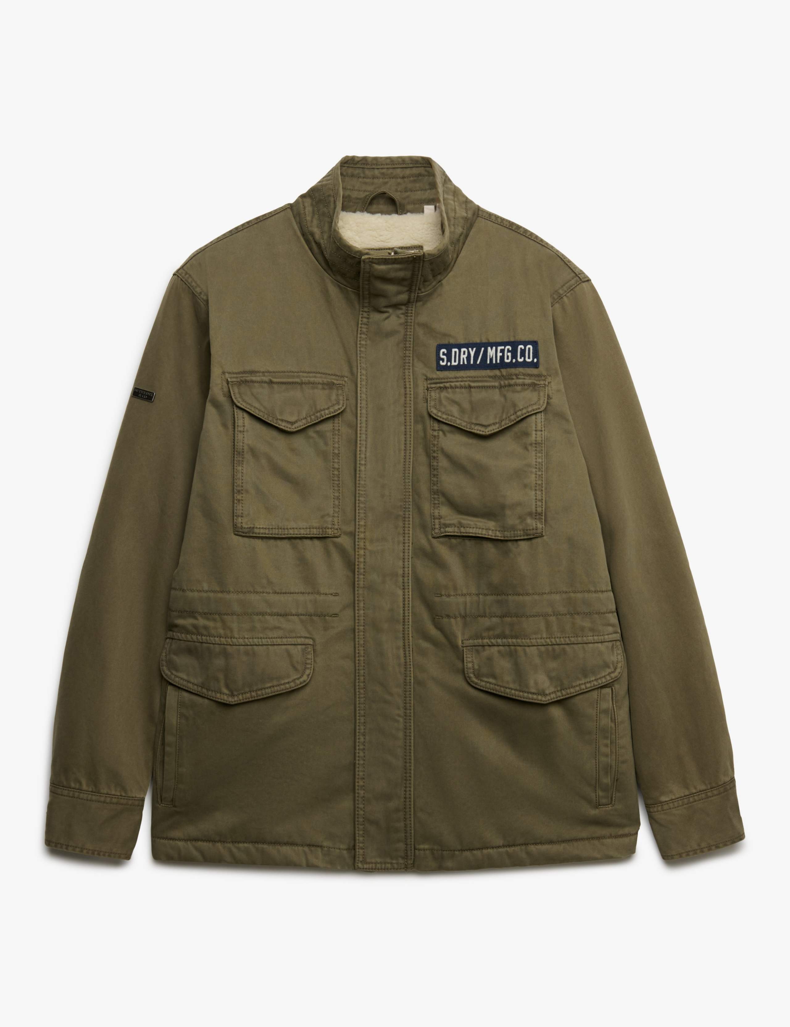 Pure Cotton Borg Lined Utility Jacket 2 of 8