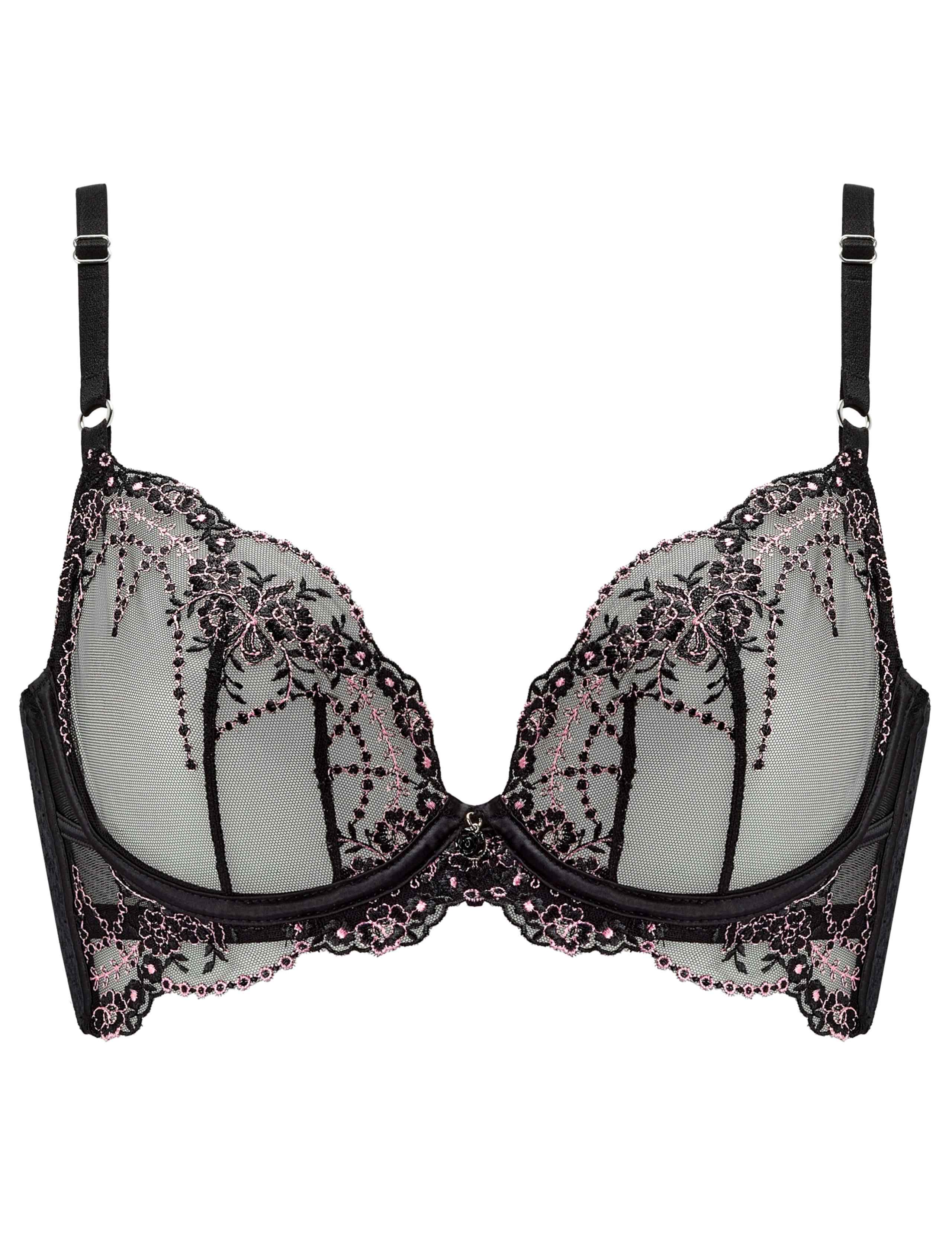 Embroidered Plunge Bra (A-G) 2 of 9