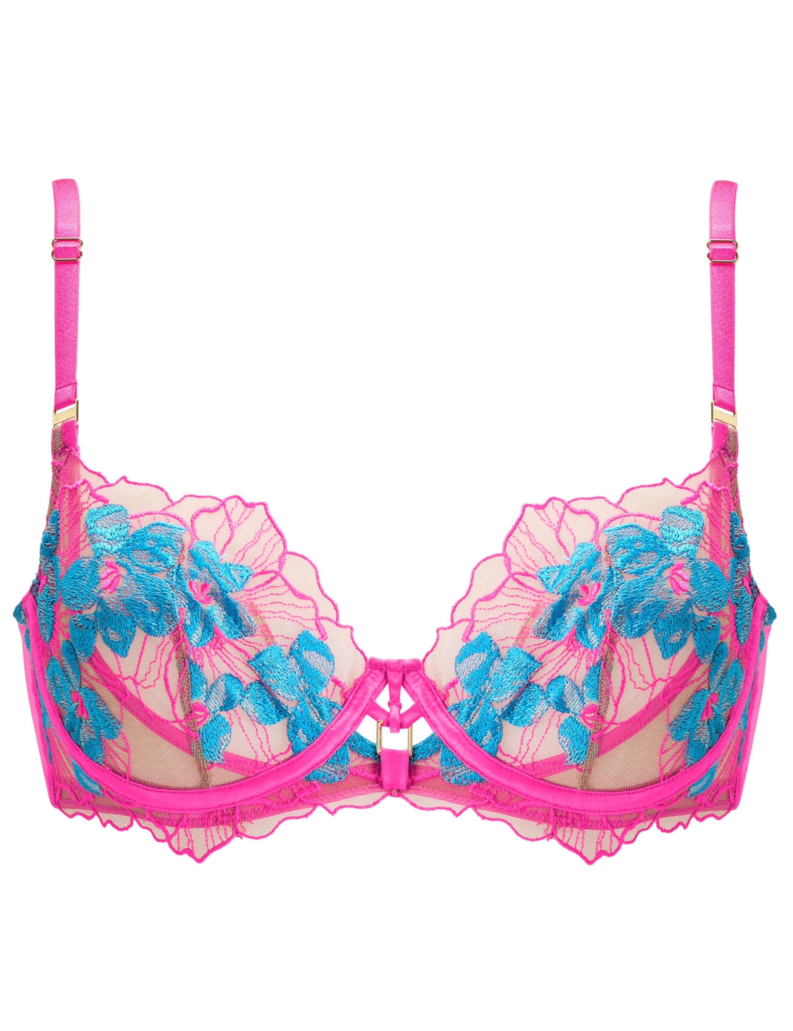 Floral Embroidered Balcony Bra (A-D) 2 of 5