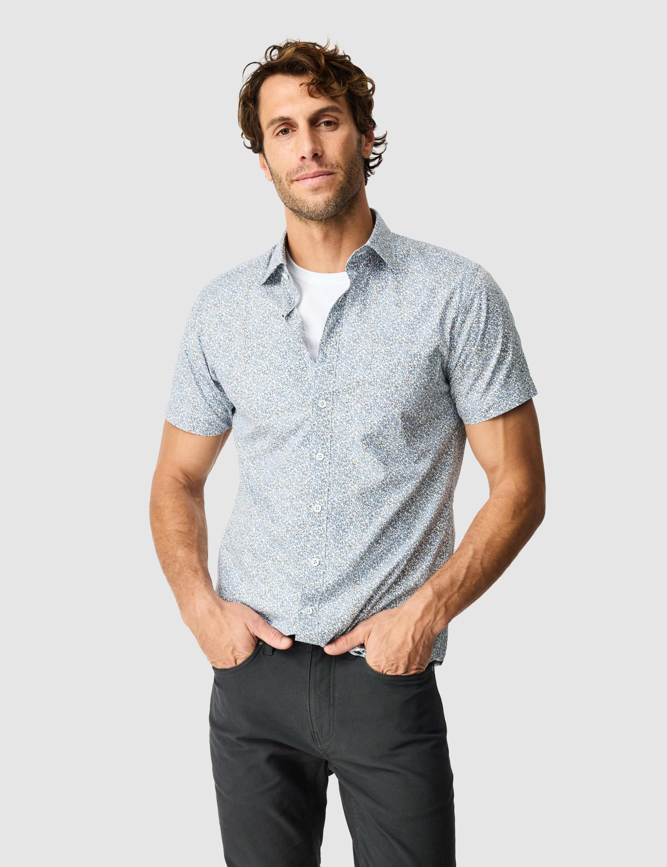 Slim Fit Pure Cotton Floral Shirt 1 of 6