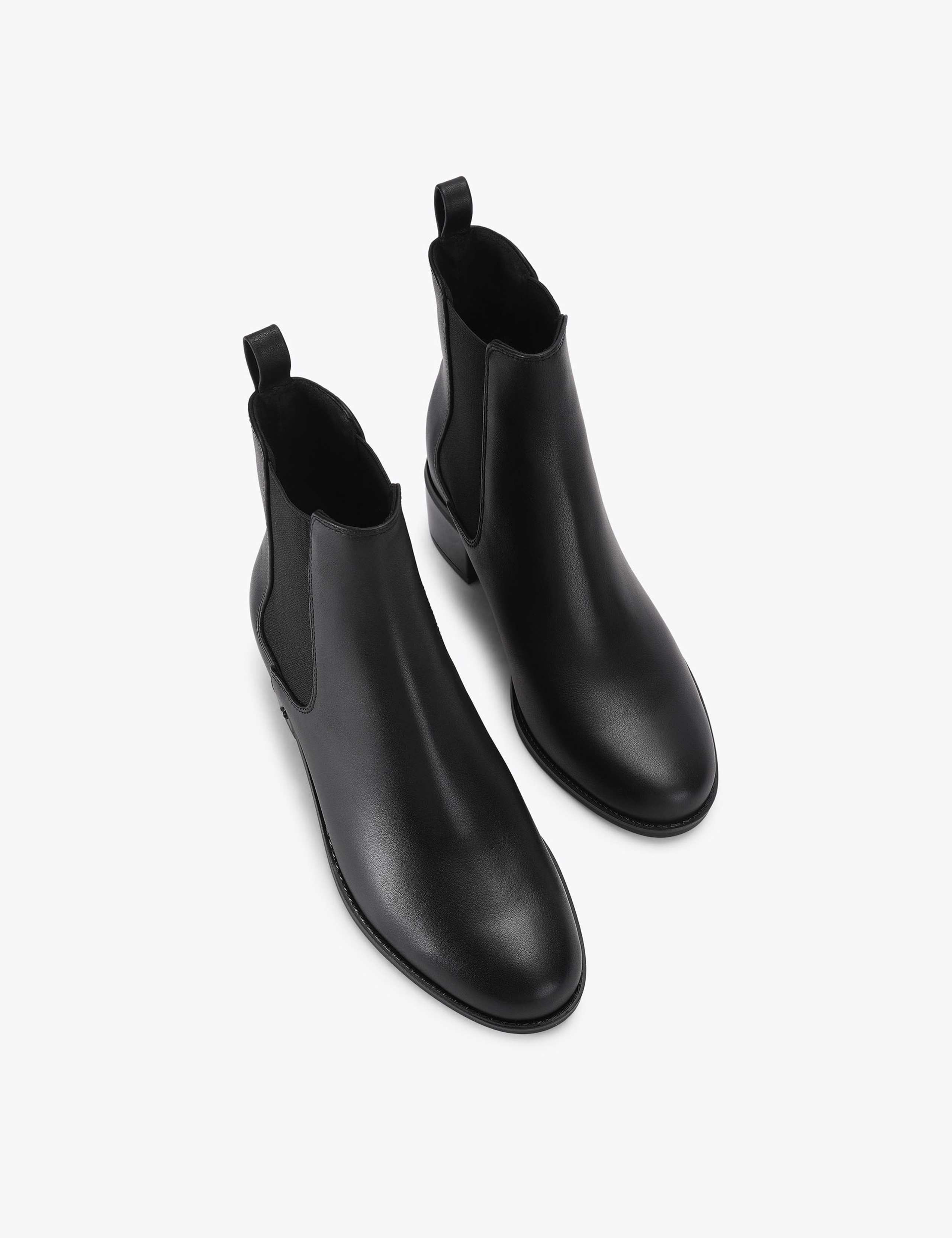 Leather Block Heel Ankle Boots 2 of 4