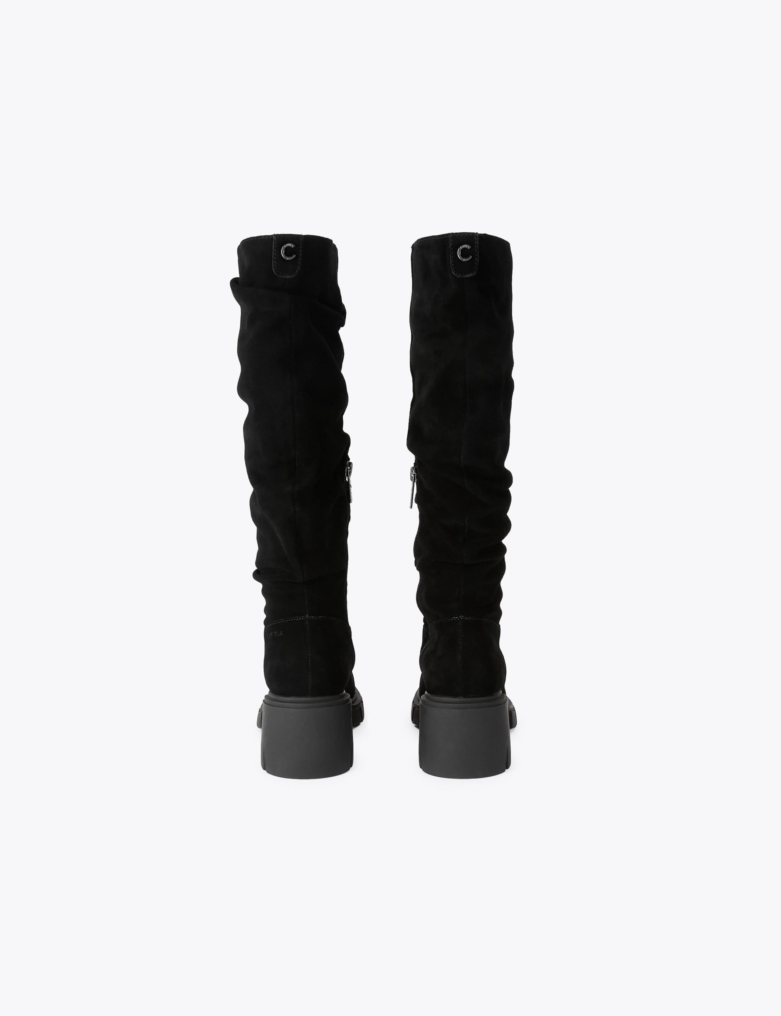 Suede Block Heel Knee High Boots 3 of 4