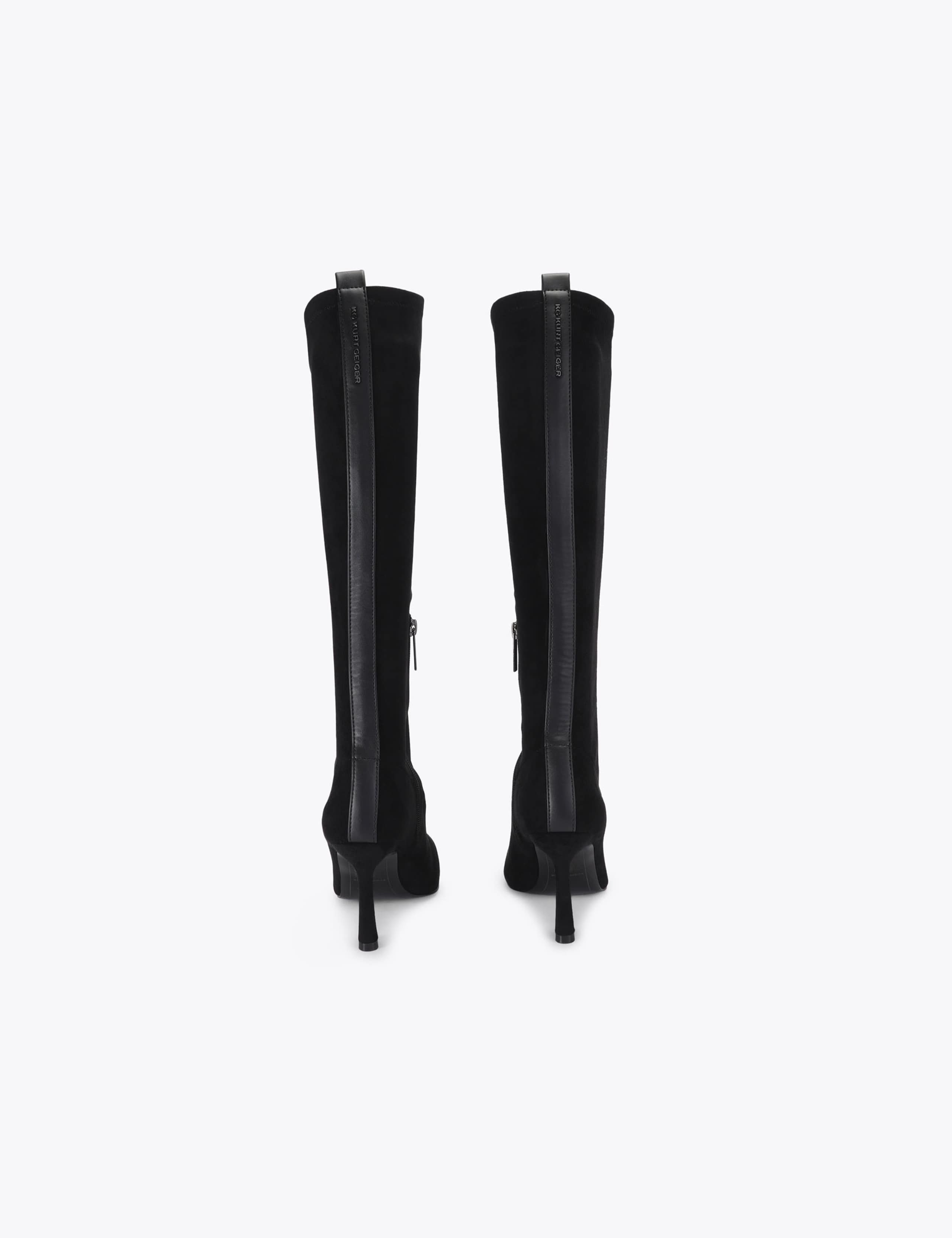 Suede Stiletto Heek Pointed Knee High Boots 3 of 4