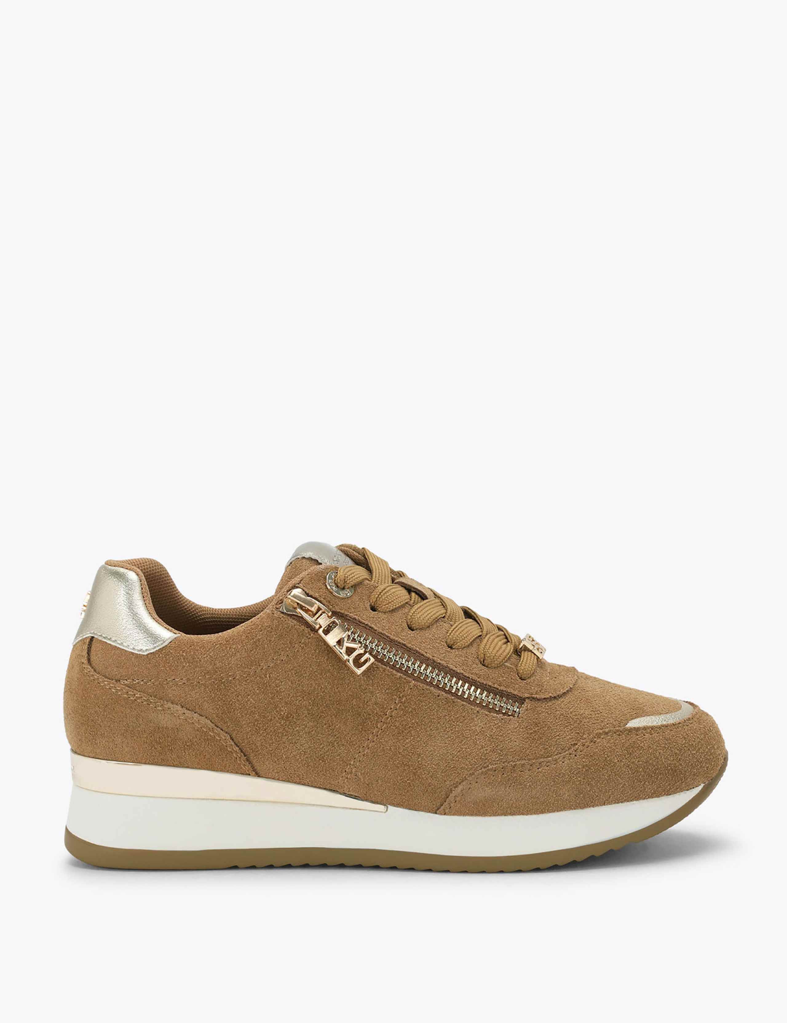 Suede Side Zip Trainers 1 of 4