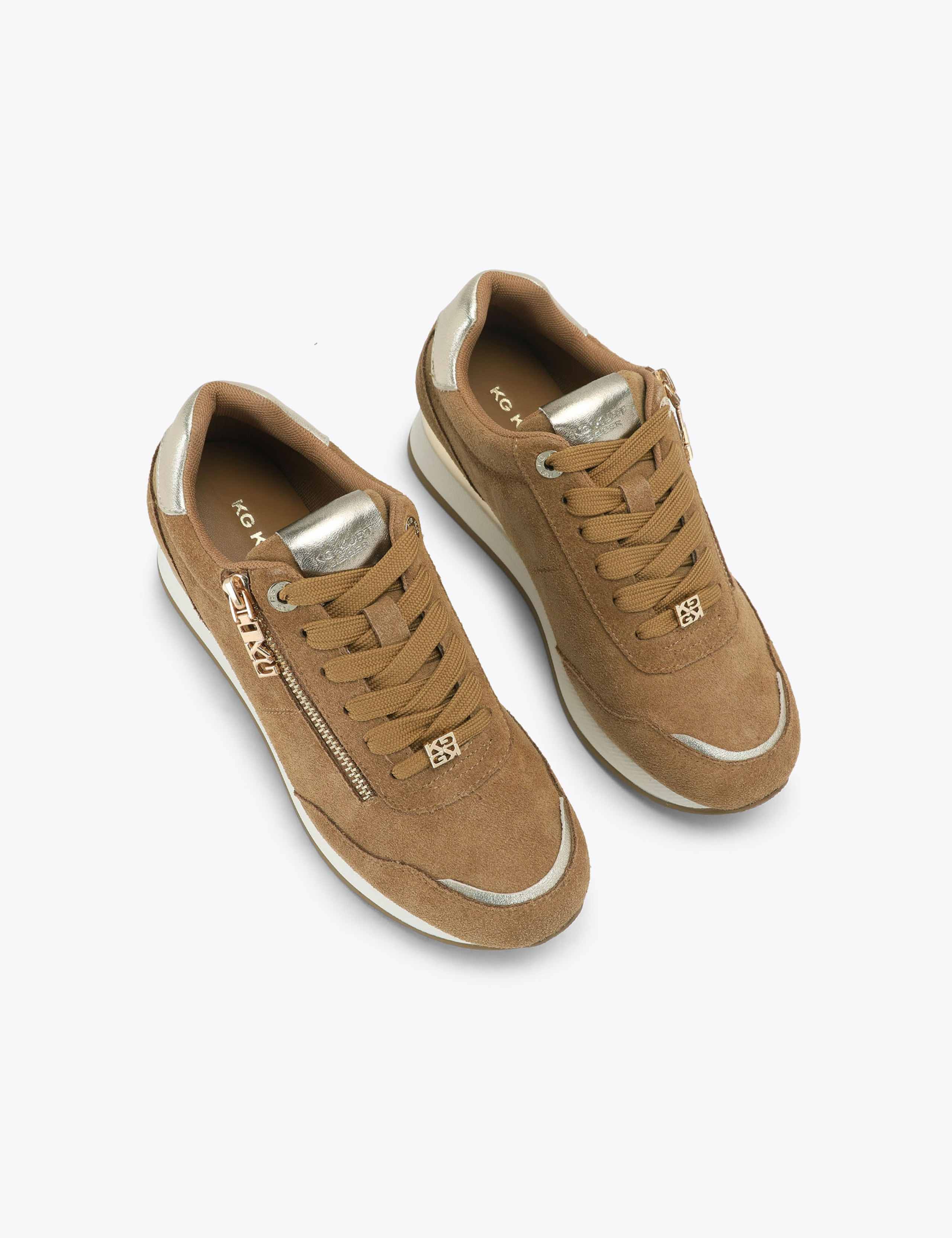 Suede Side Zip Trainers 2 of 4