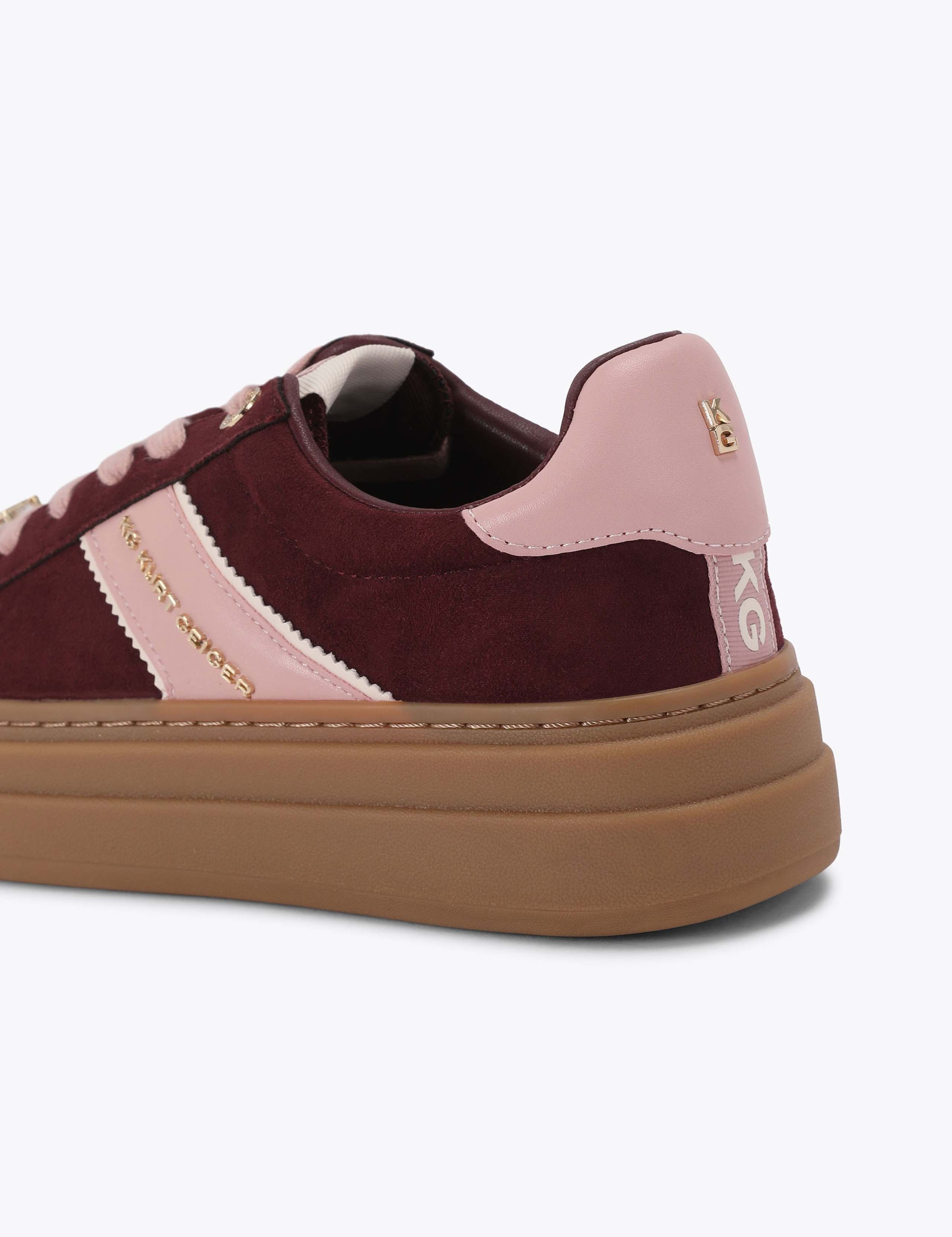 Suede Side Stripe Platform Trainers 4 of 4