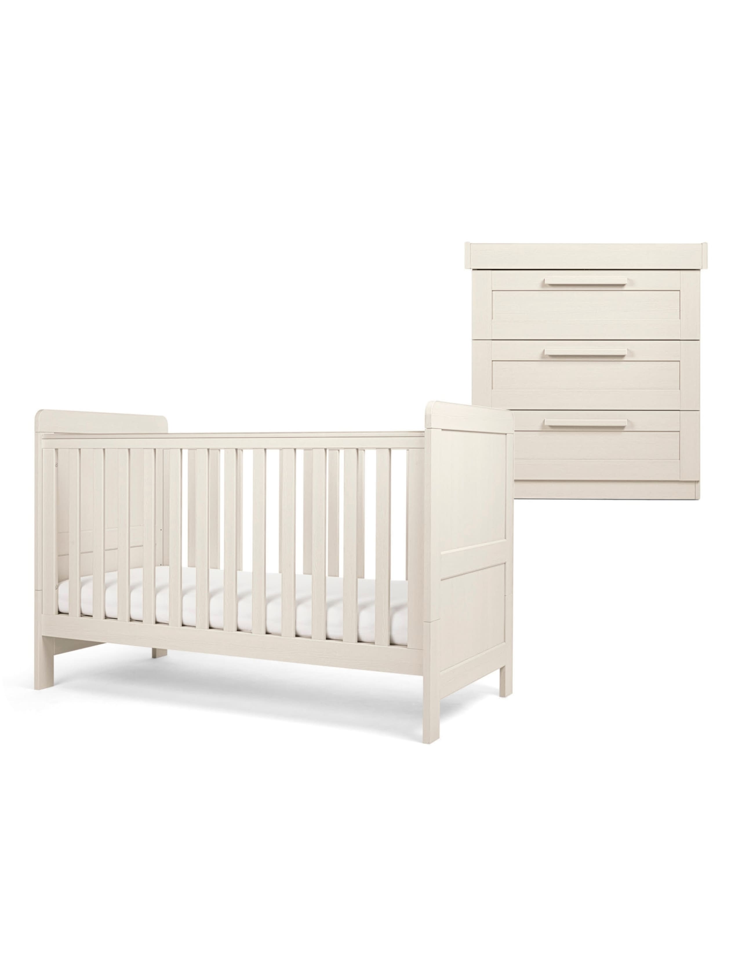 Atlas 2 Piece Cot Bed & Dresser Set 2 of 2