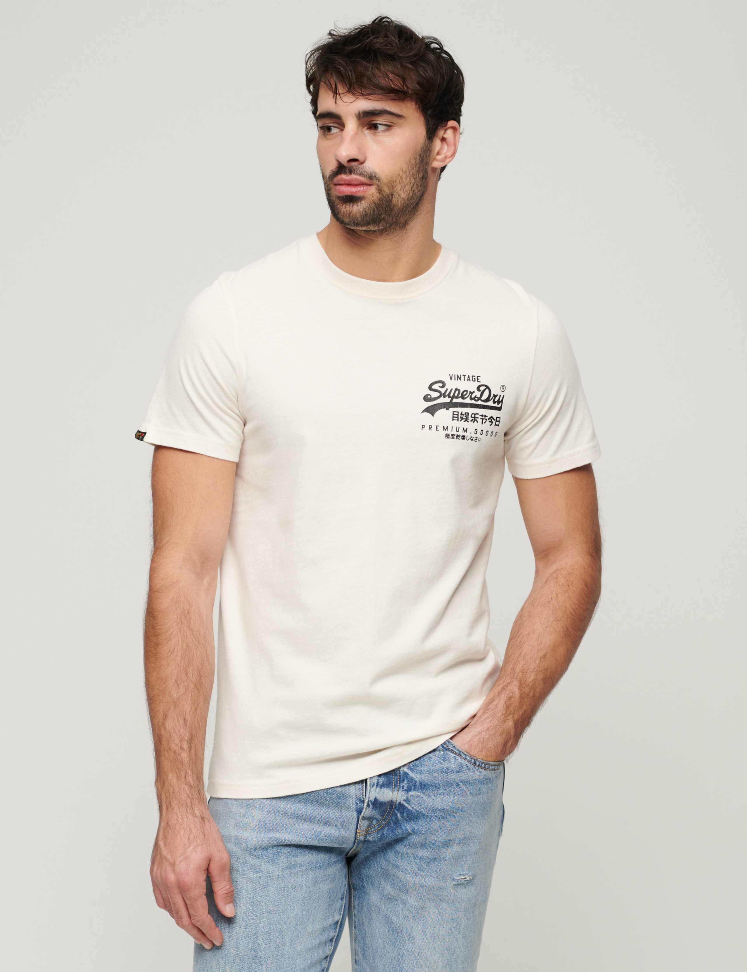 Pure Cotton Bird Graphic Crew Neck T-Shirt 1 of 6
