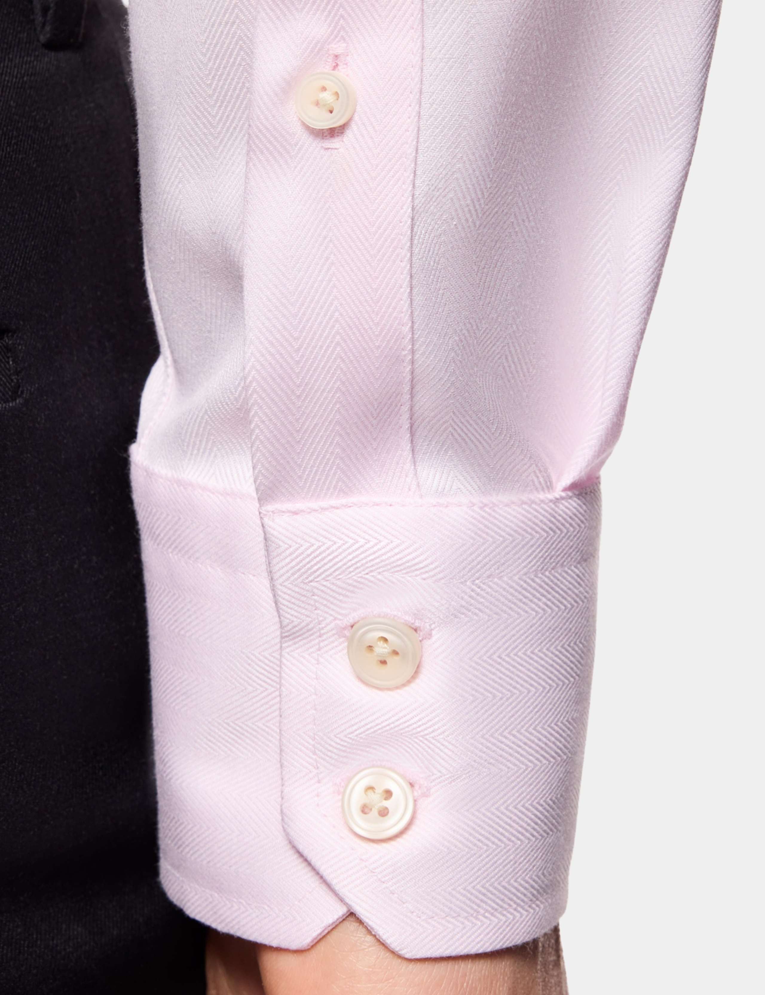 Textured Herringbone Non Iron Shirt 5 of 5
