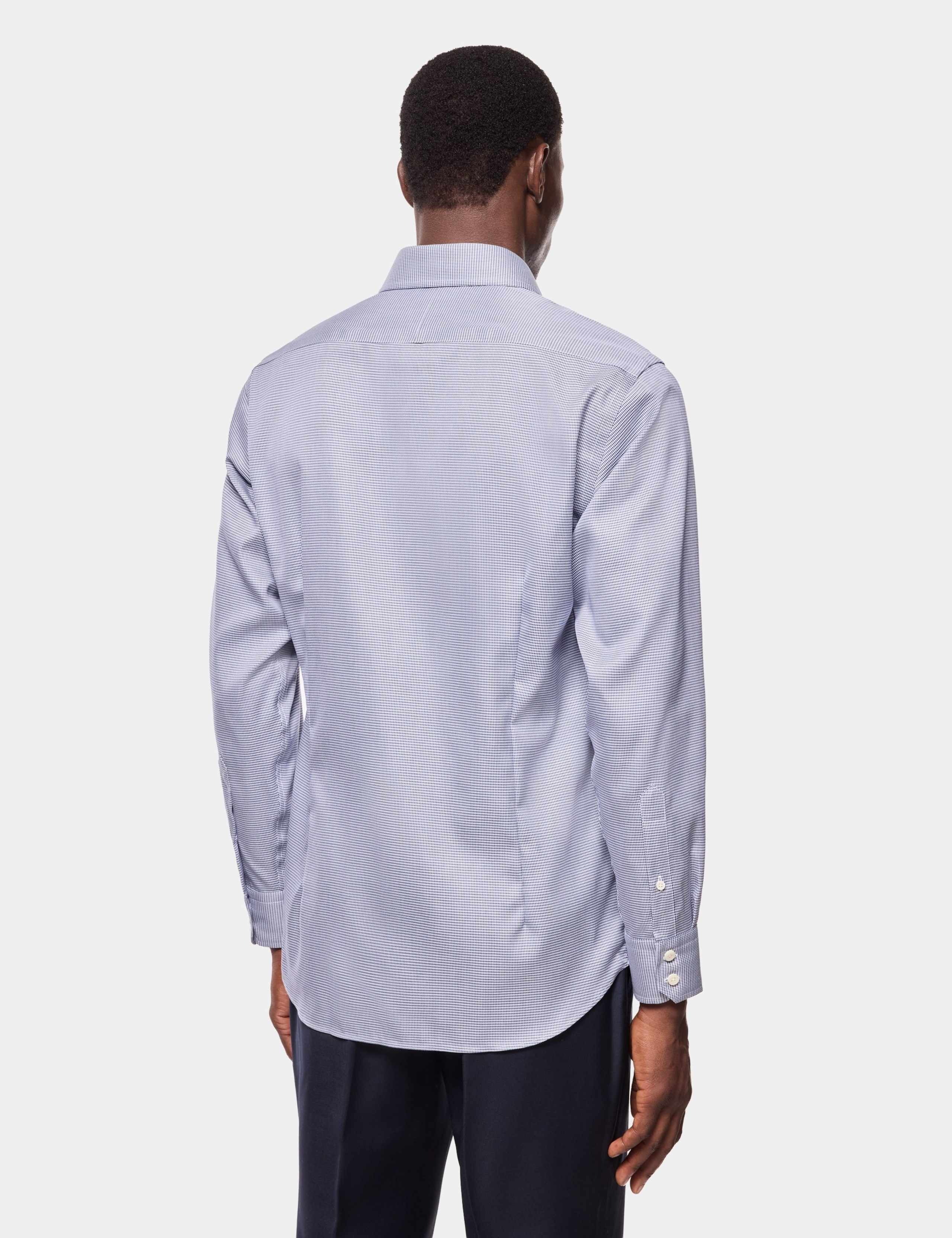 Regular Fit Non Iron Pure Cotton Houndstooth Shirt 5 of 5