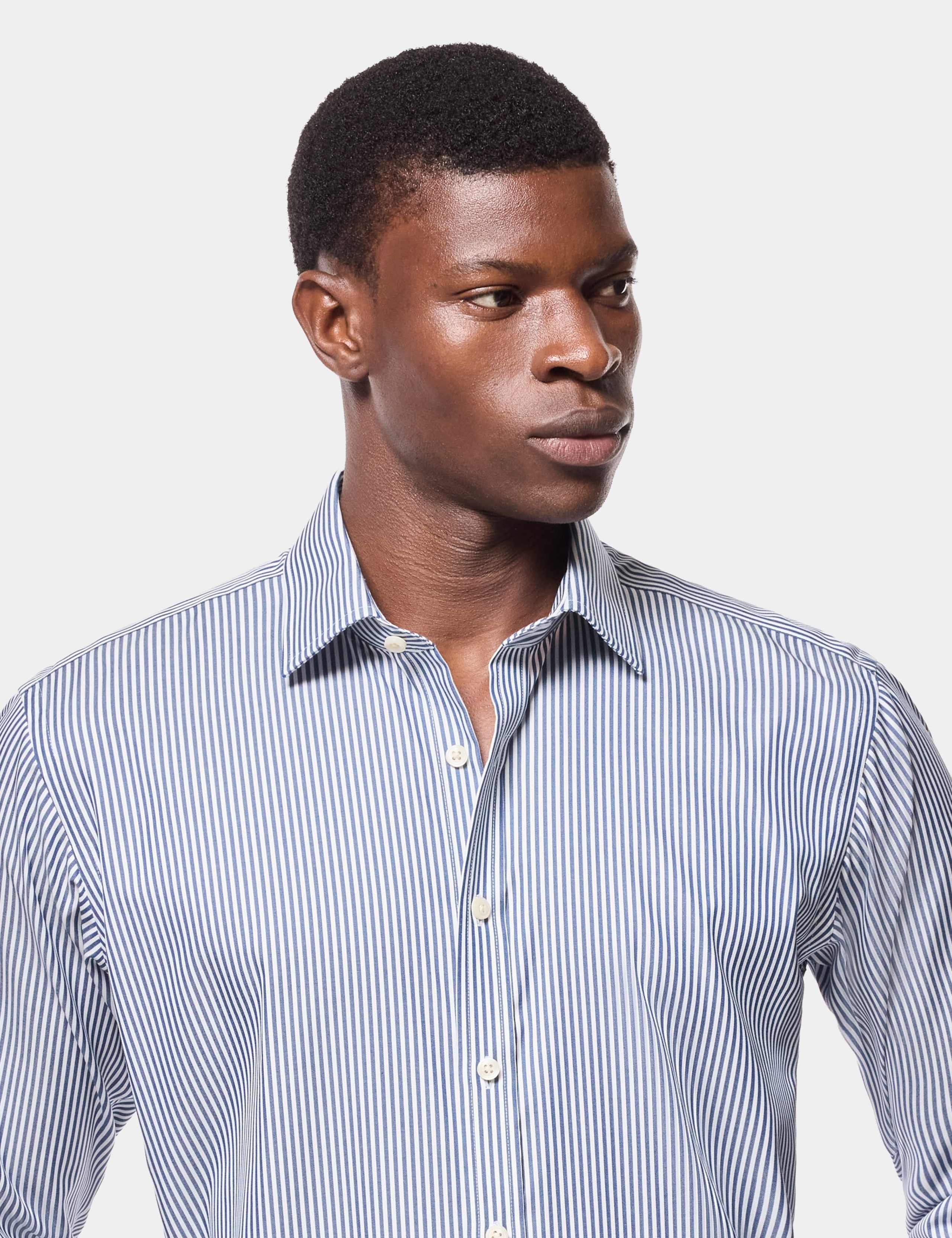 Slim Fit Non Iron Striped Shirt 2 of 5
