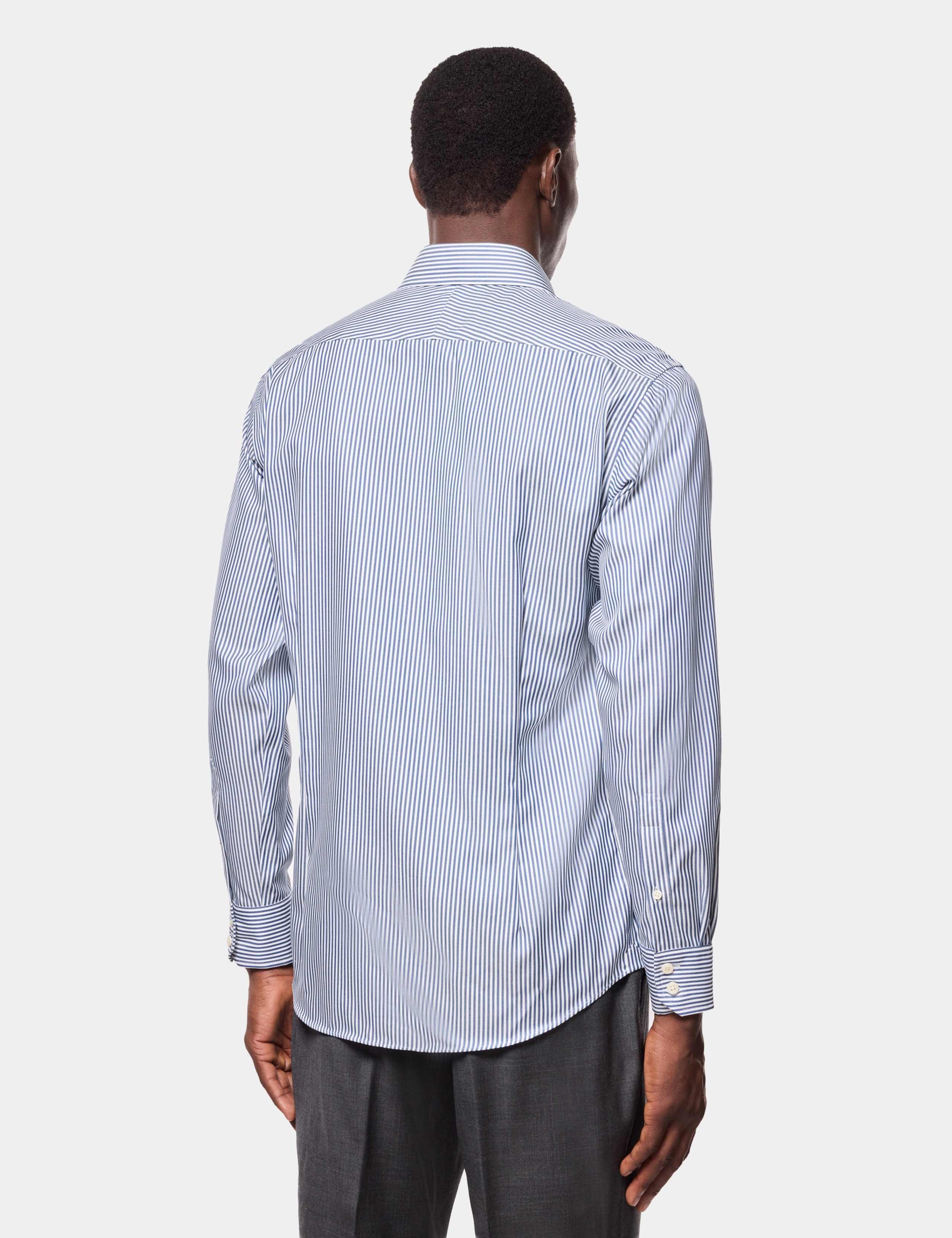 Slim Fit Non Iron Striped Shirt 3 of 5
