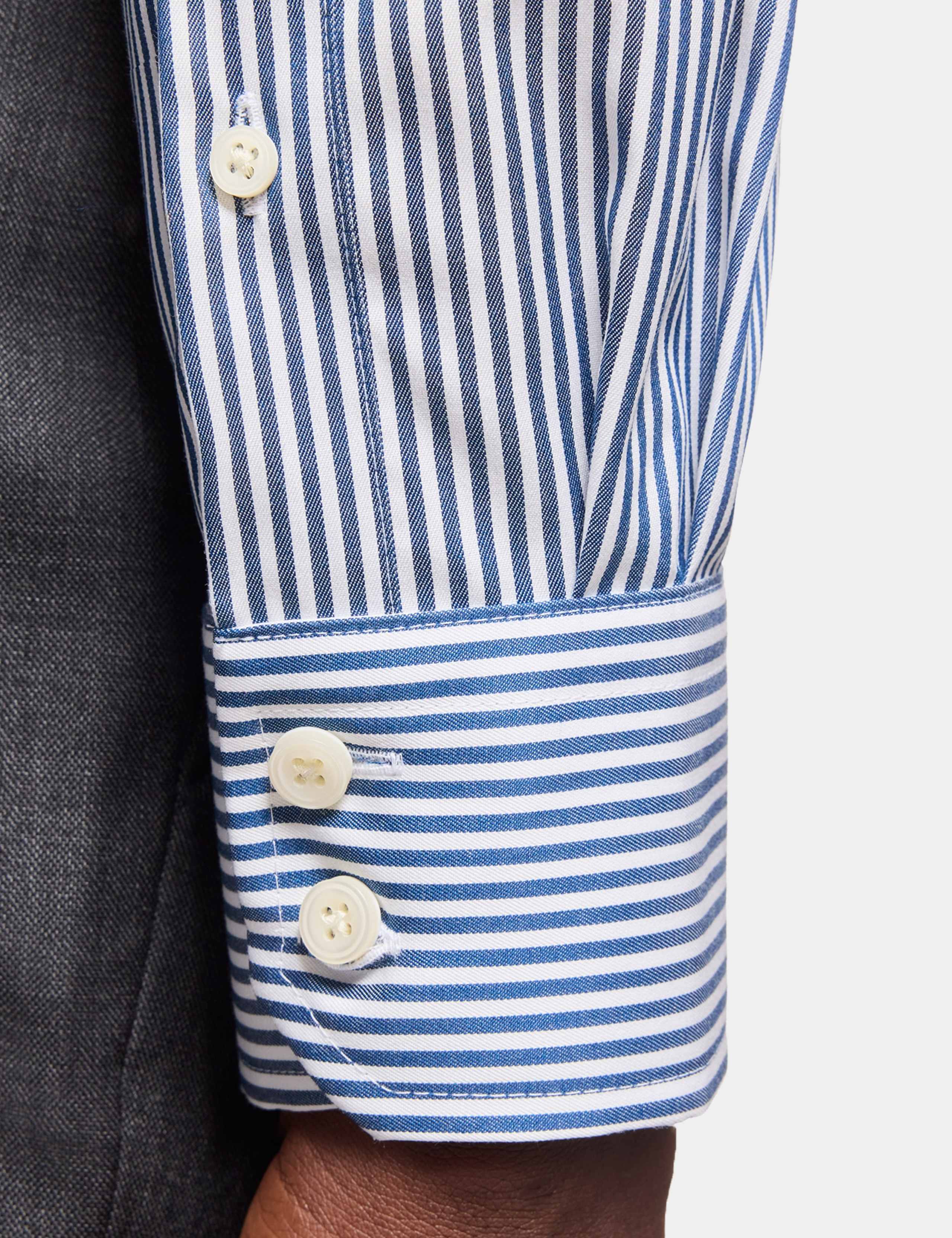 Slim Fit Non Iron Striped Shirt 5 of 5