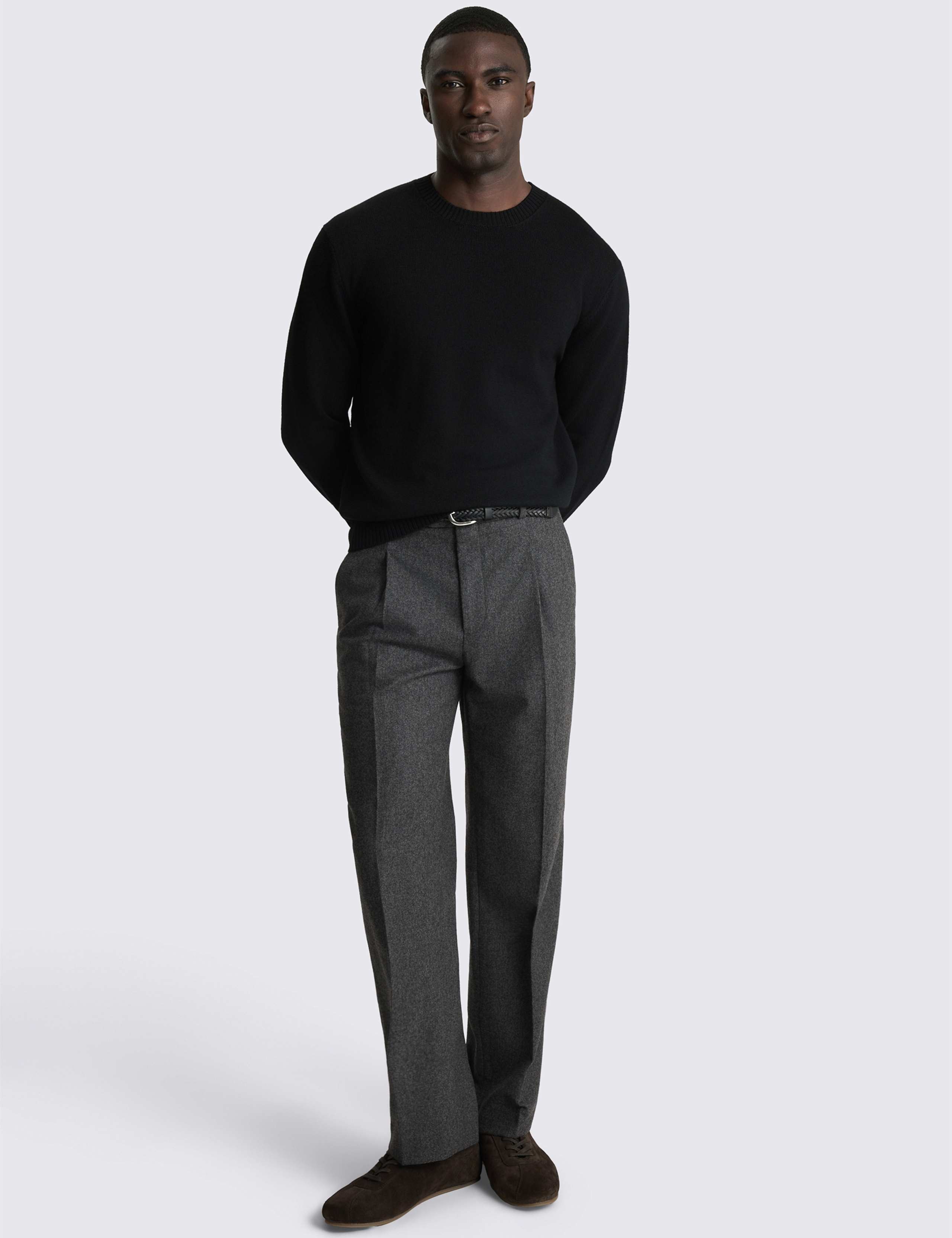 Pure Merino Wool Crew Neck Jumper 2 of 3