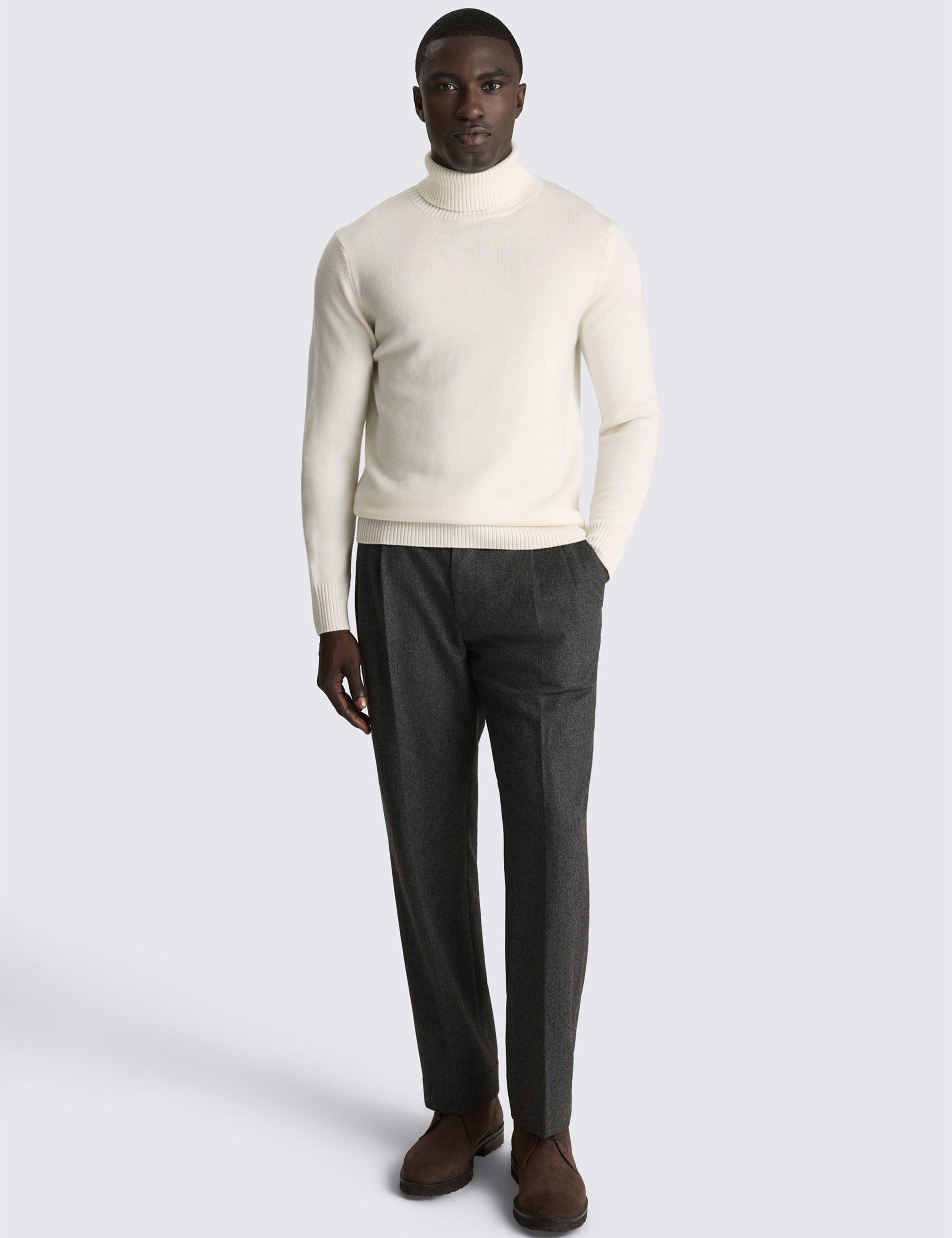 Pure Merino Wool Roll Neck Jumper 2 of 3