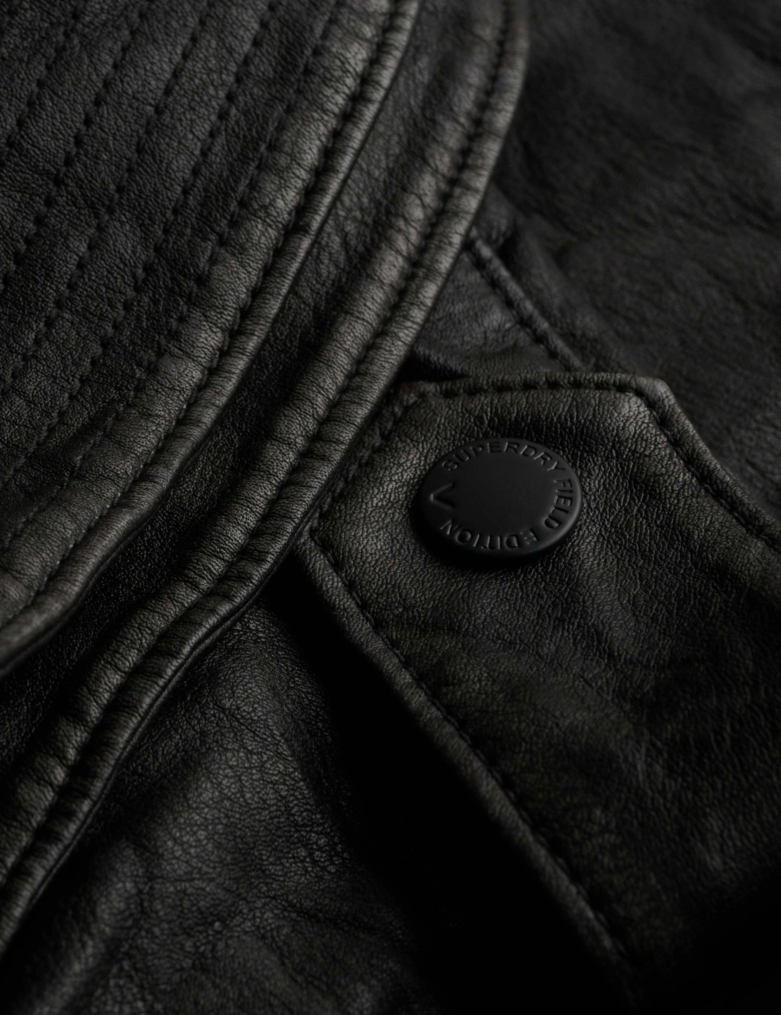 Faux Leather Double Collar Jacket 9 of 9