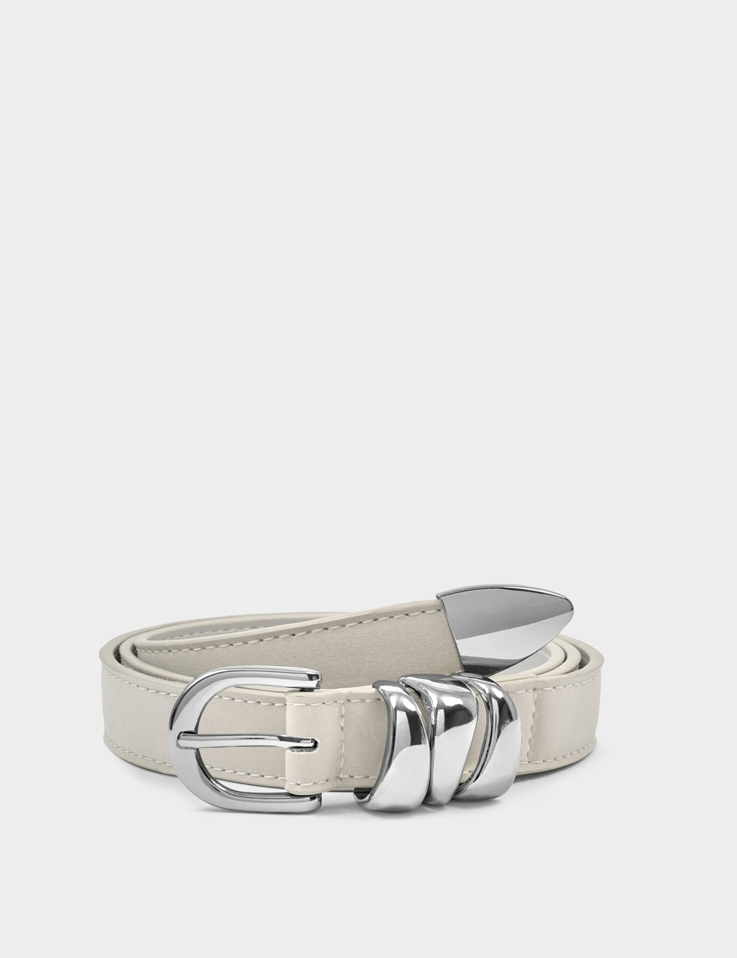 Faux Leather Buckle Waist Belt 2 of 4