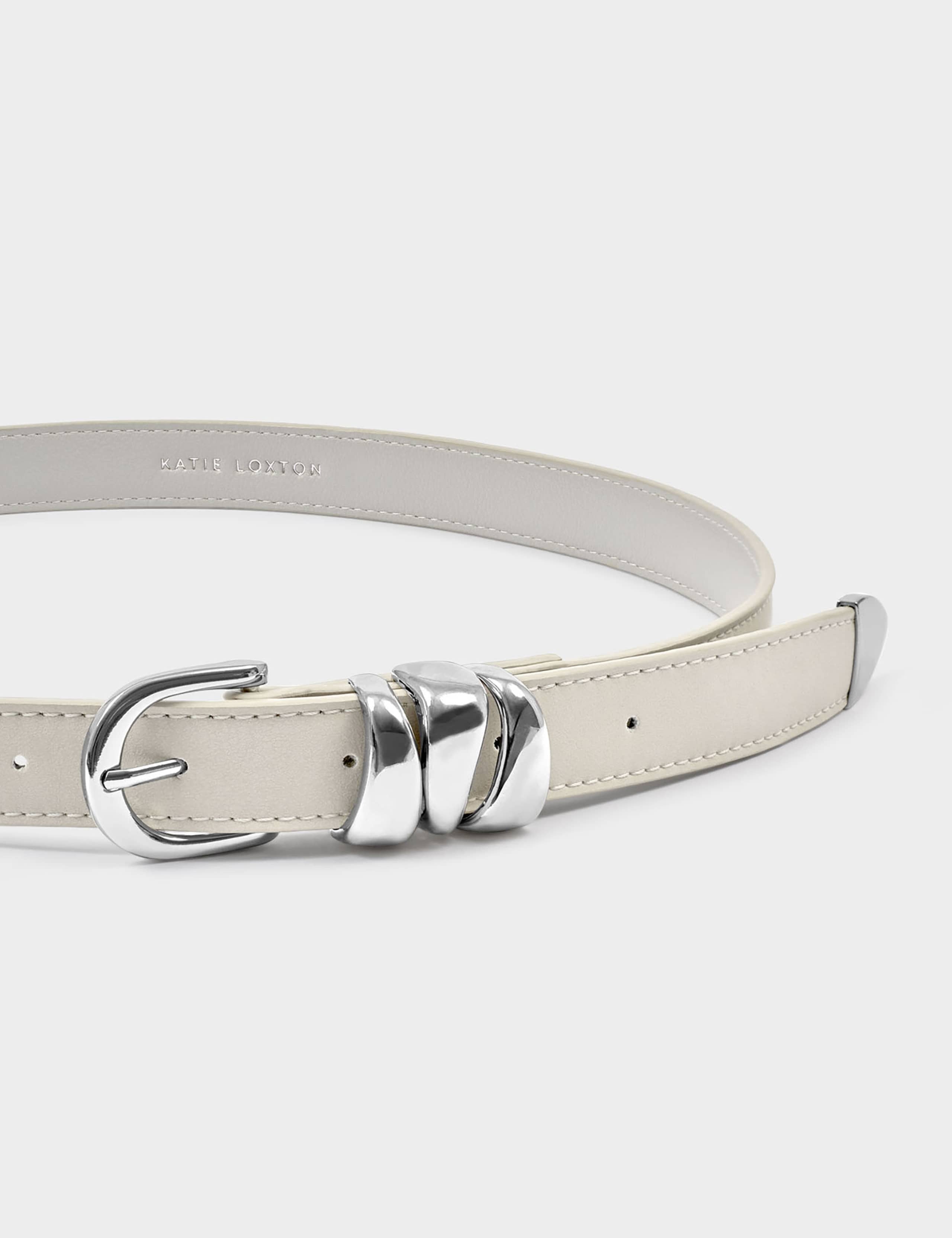 Faux Leather Buckle Waist Belt 3 of 4