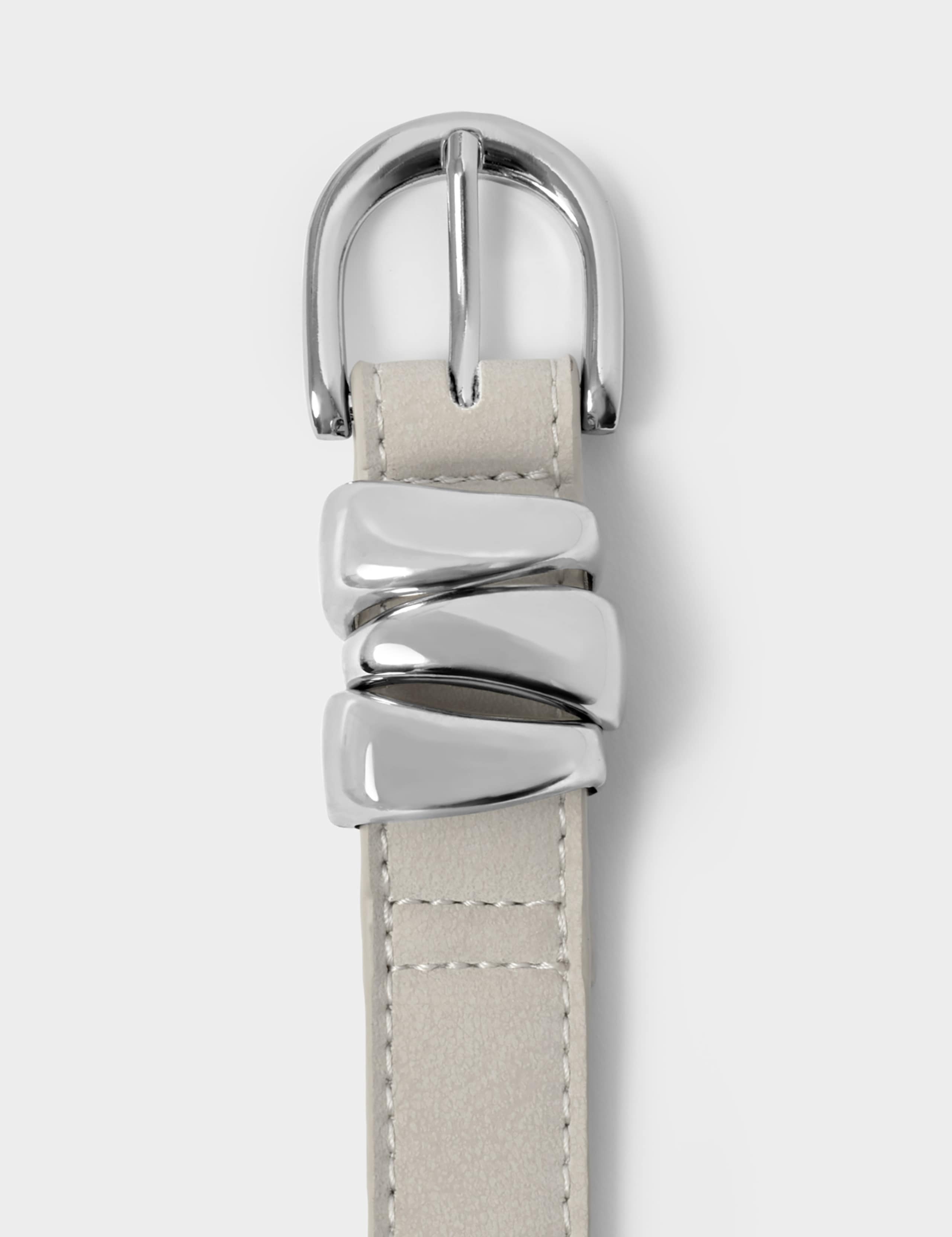 Faux Leather Buckle Waist Belt 4 of 4