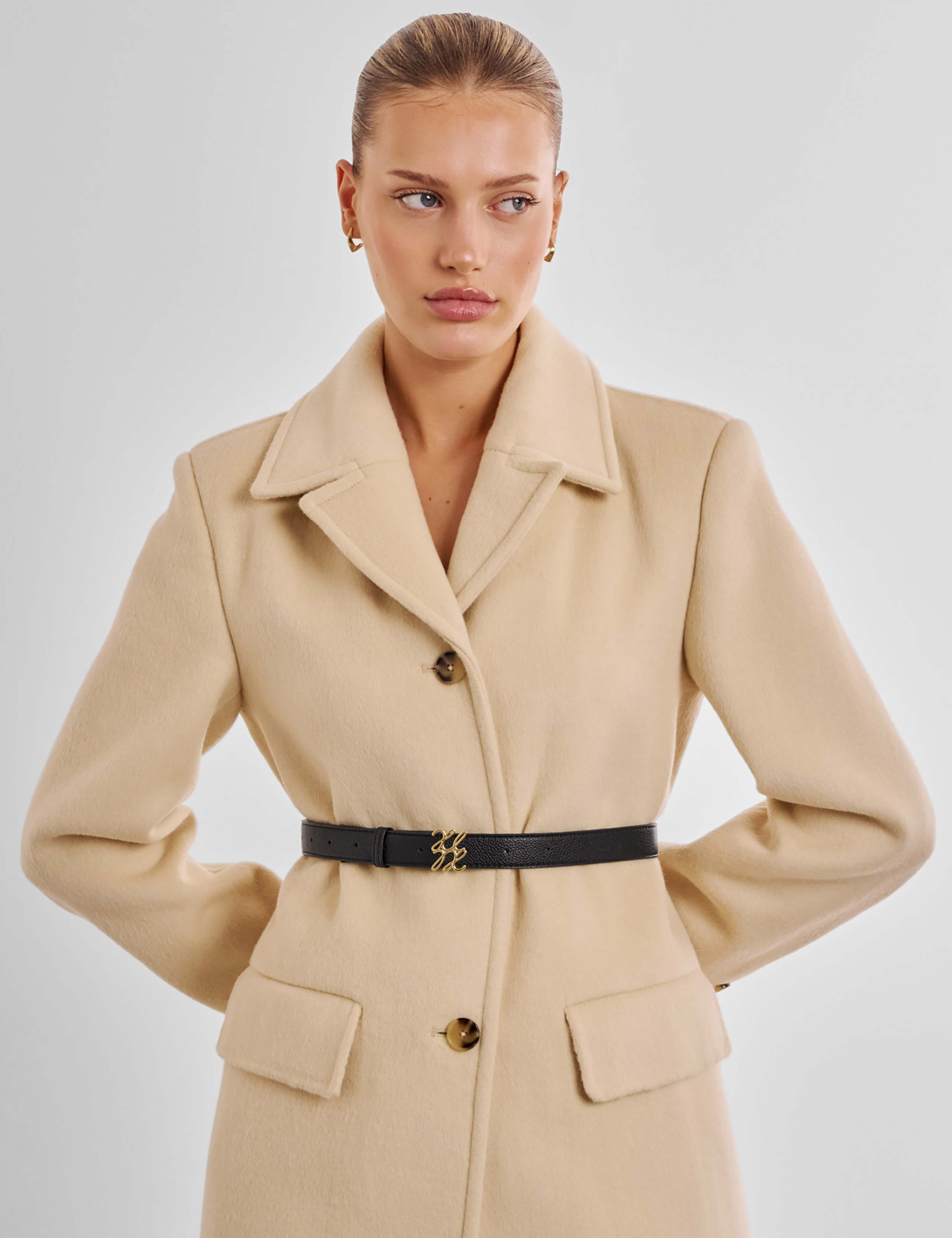 Faux Leather Buckle Waist Belt 2 of 5