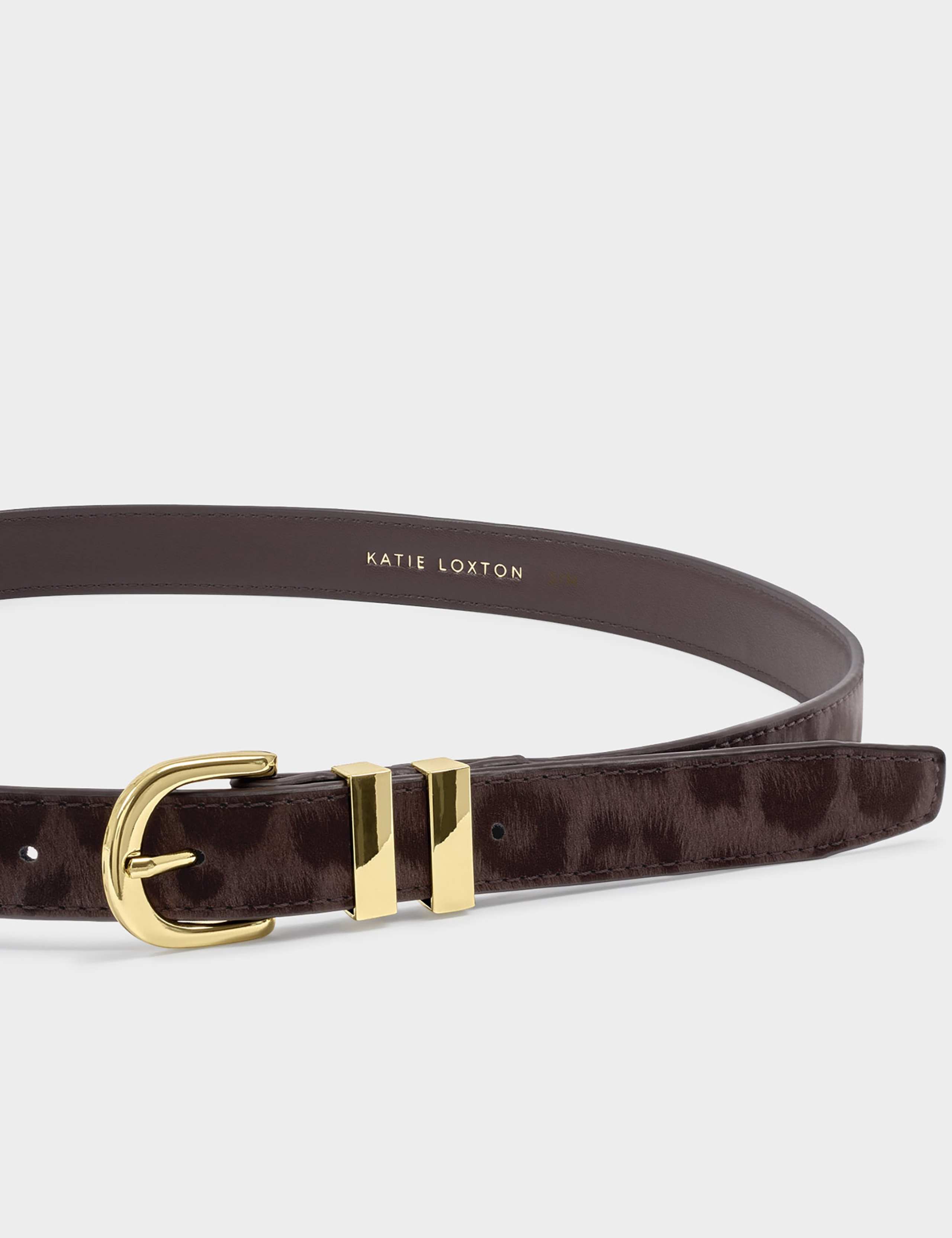 Leopard Print Belt With Buckle Fastening 3 of 4