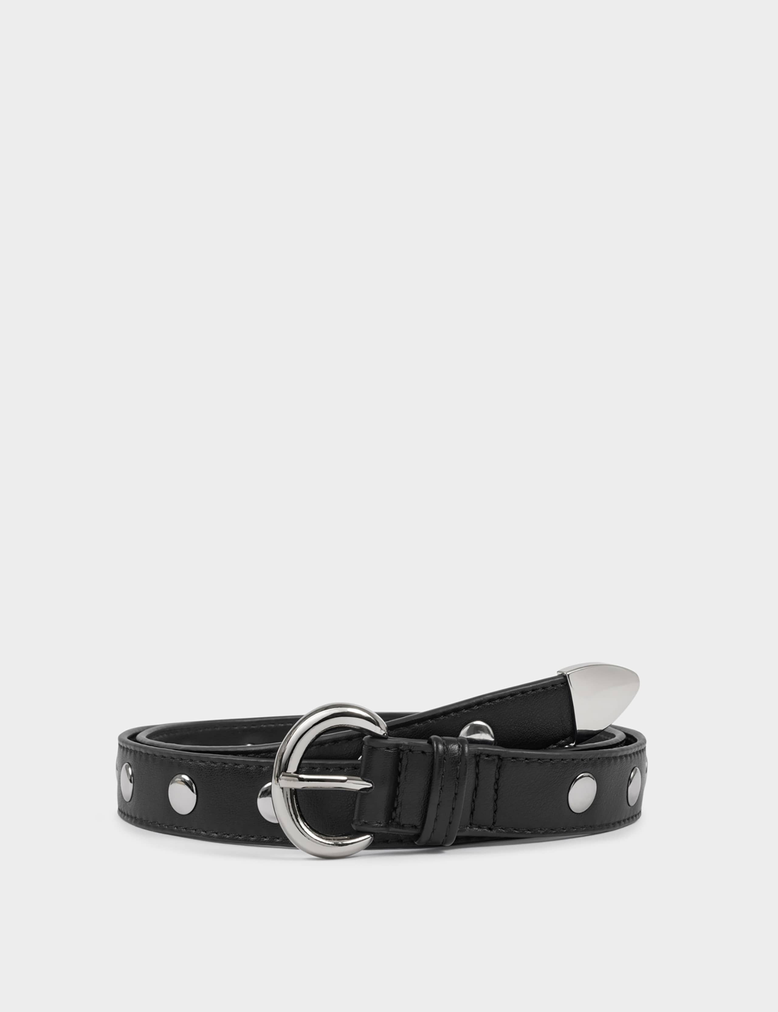 Faux Leather Studded Jeans Belt 2 of 4