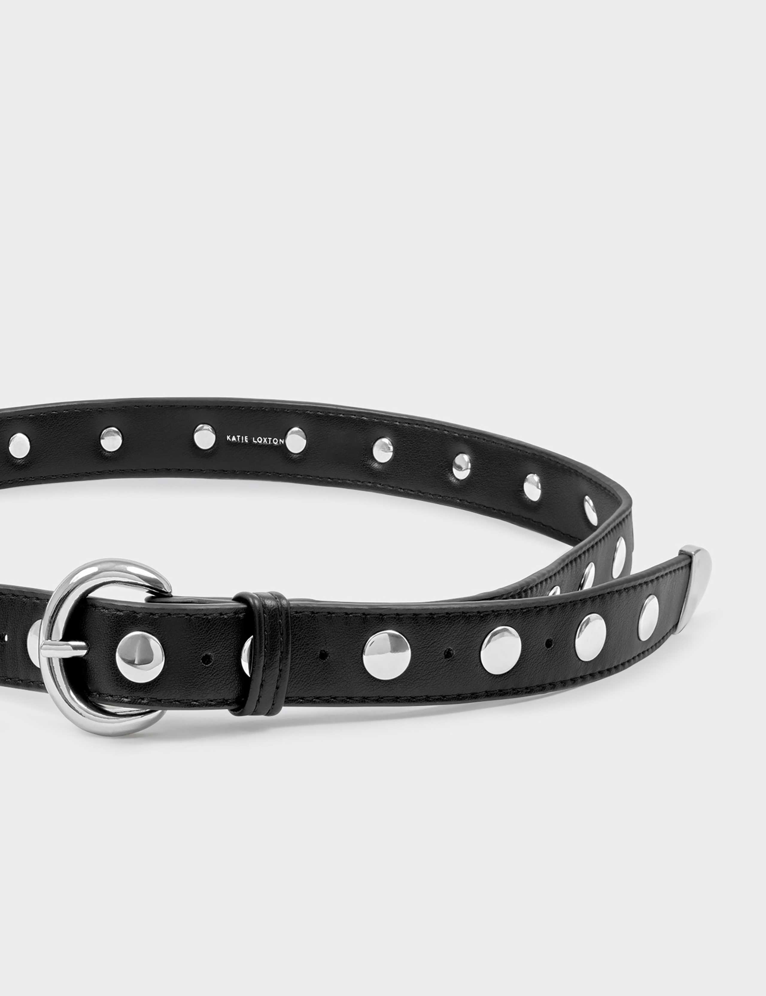 Faux Leather Studded Jeans Belt 3 of 4