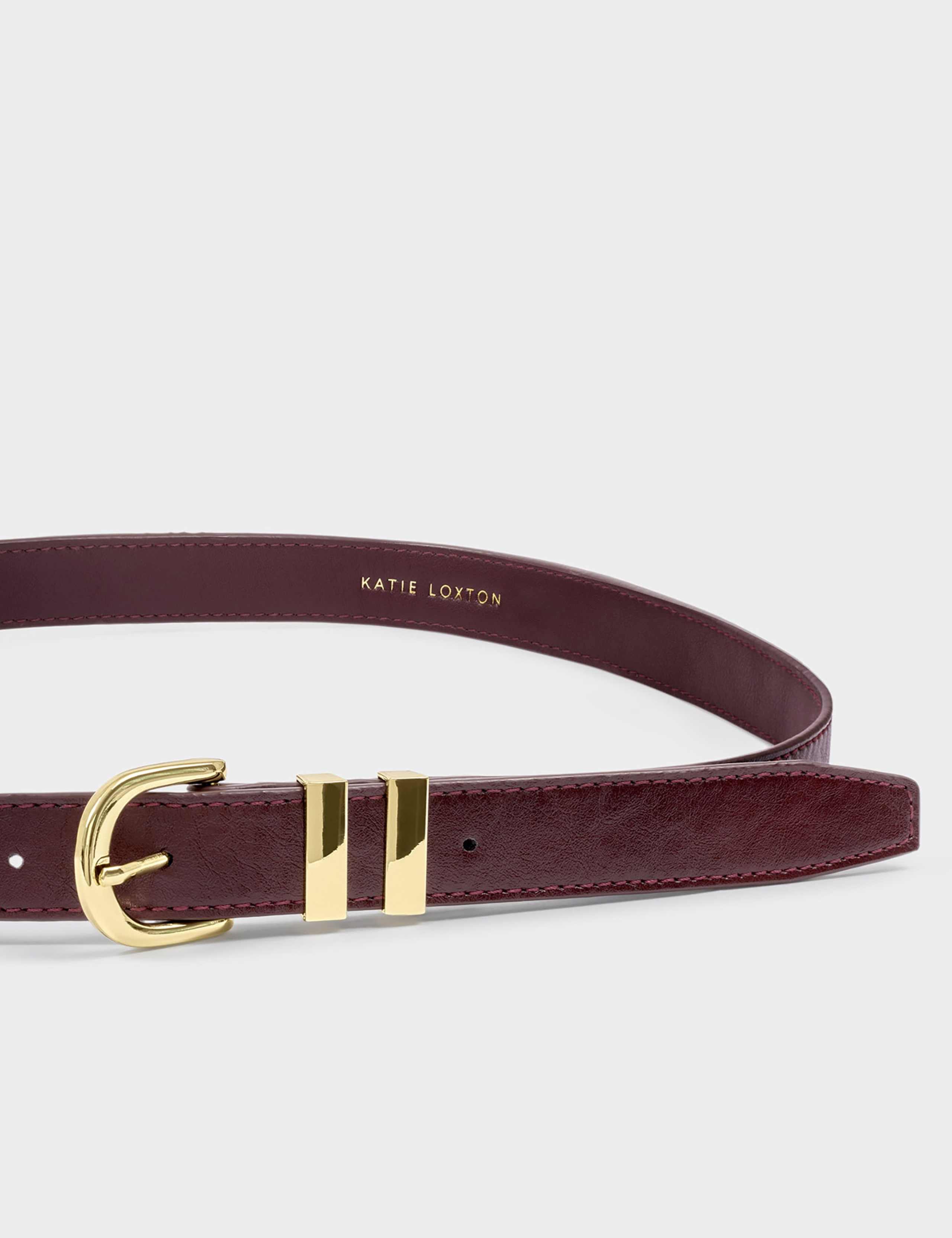 Faux Leather Buckle Jeans Belt 3 of 5