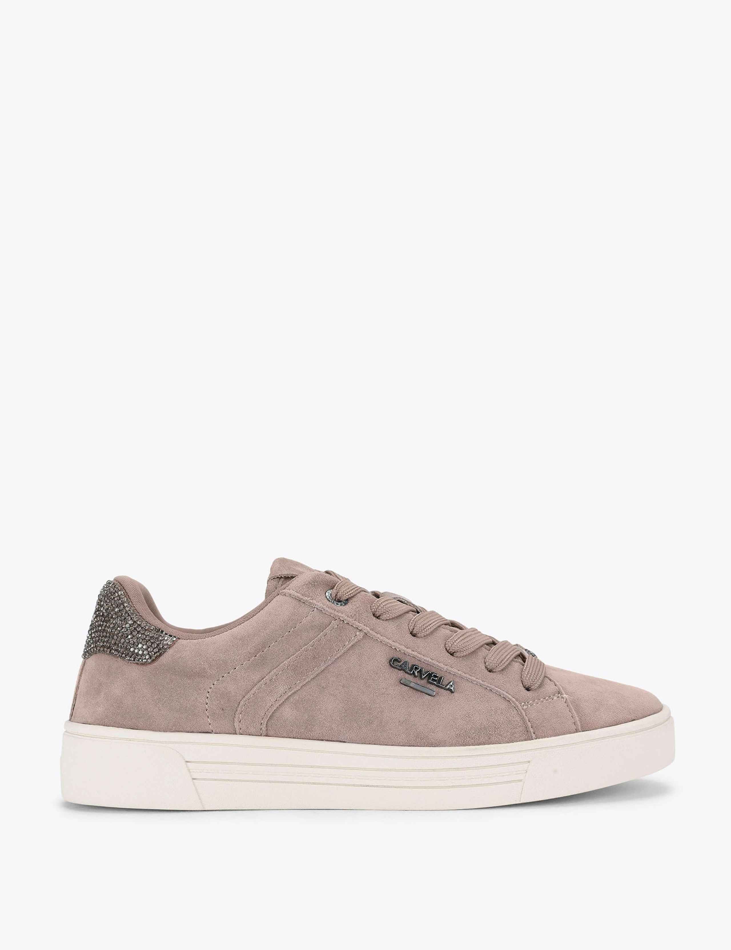 Lace Up Suede Trainers 1 of 4