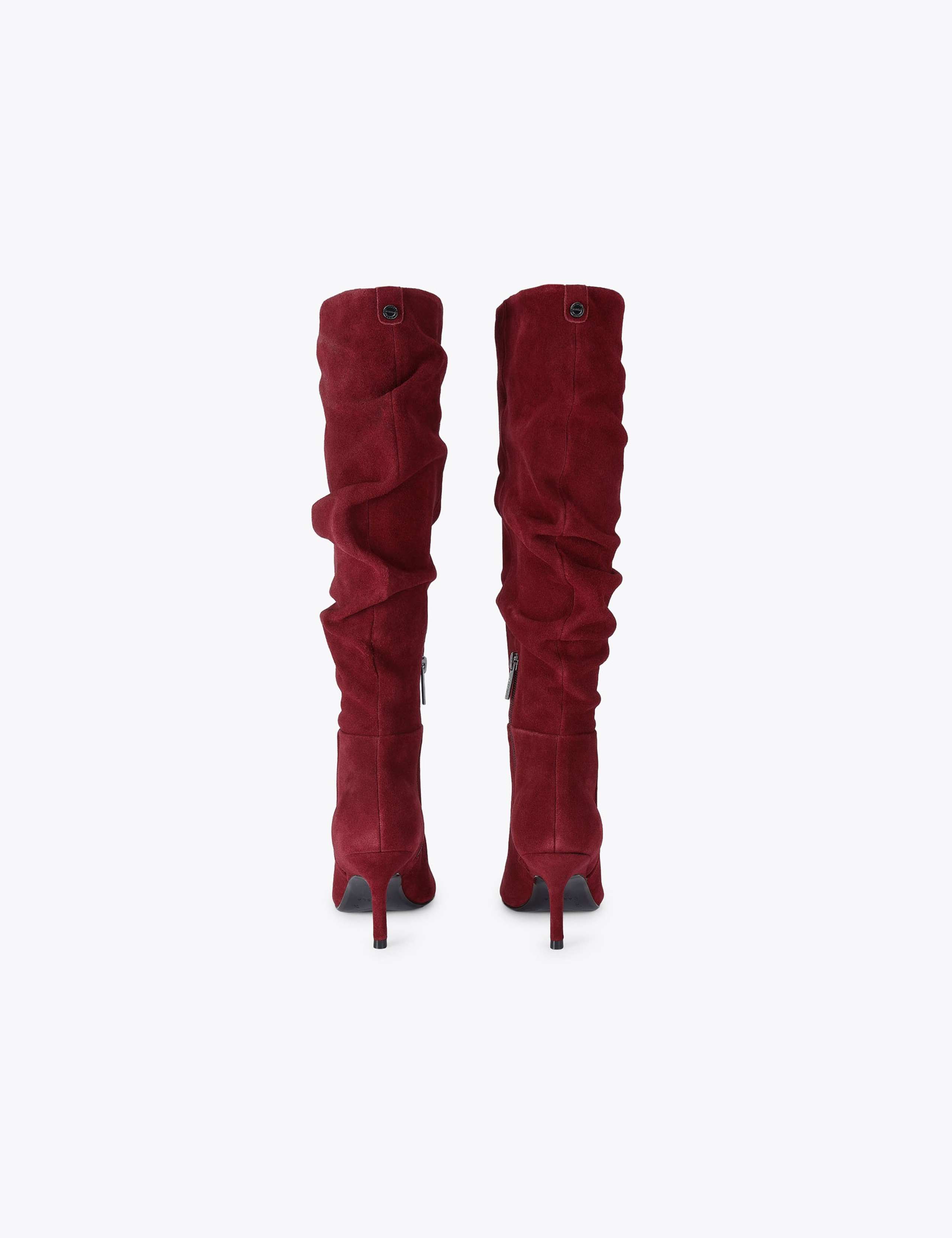 Suede Stiletto Heel Knee High Boots 3 of 4