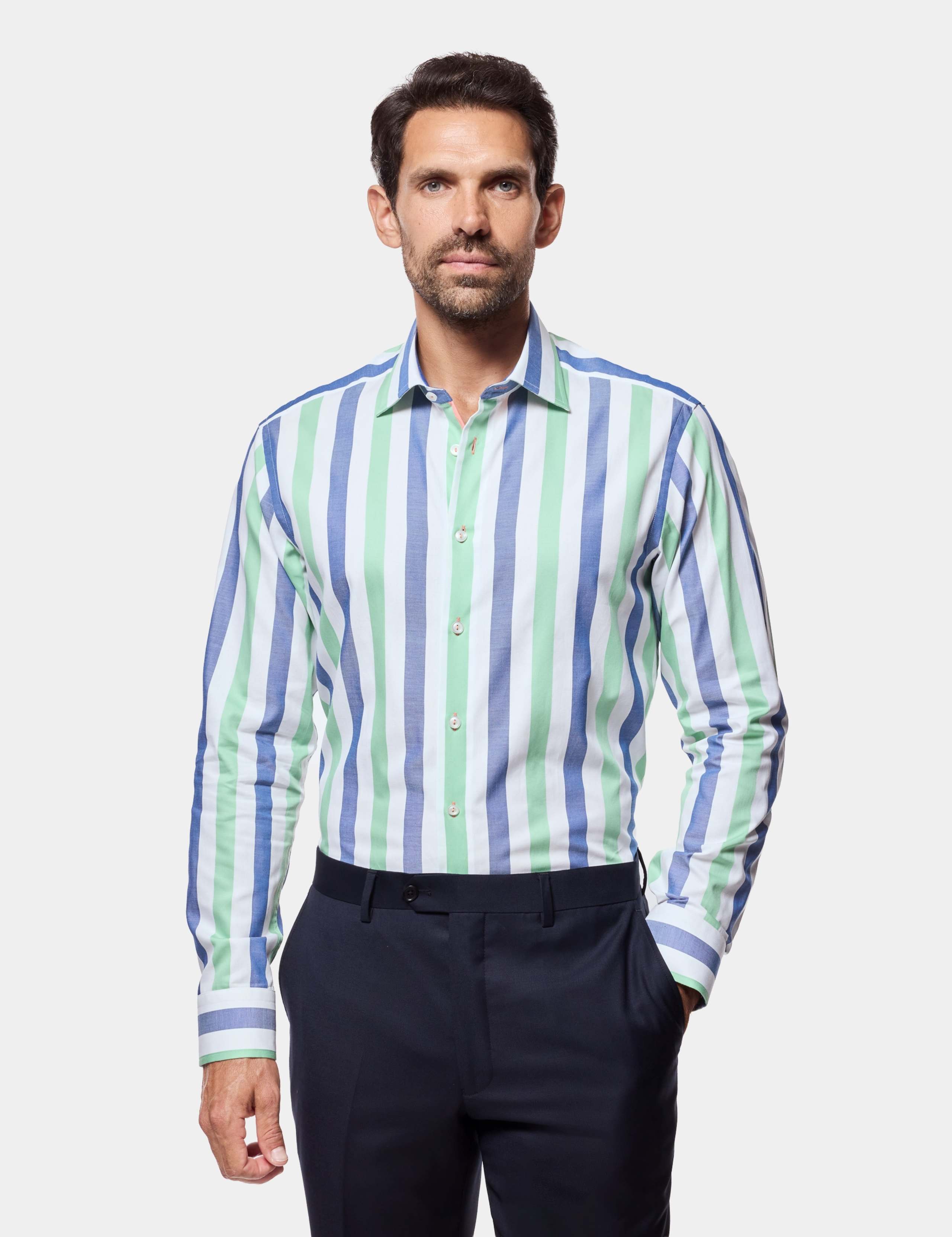 Regular Fit Pure Cotton Striped Shirt 1 of 1