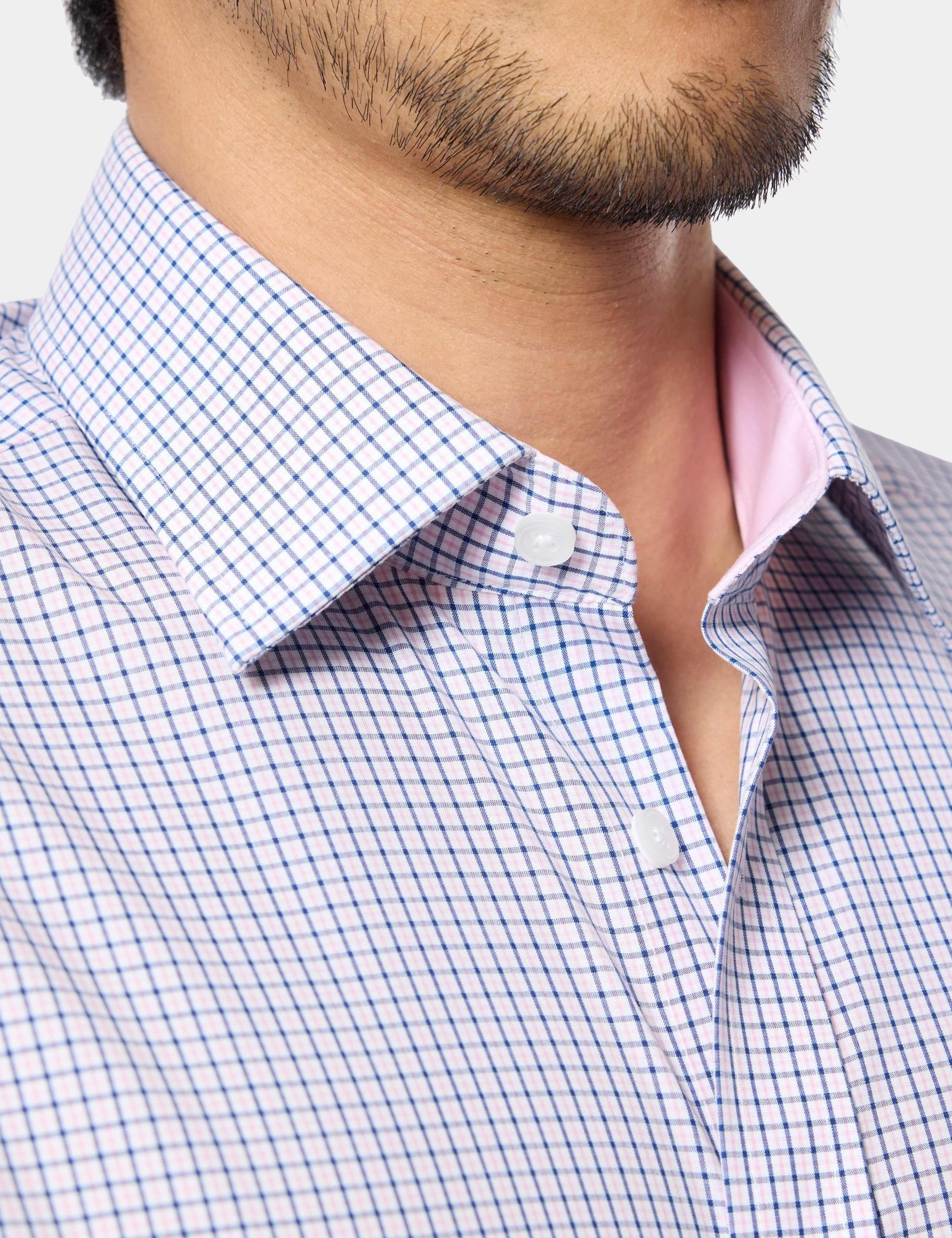 Slim Fit Non-Iron Pure Cotton Checked Shirt 2 of 5