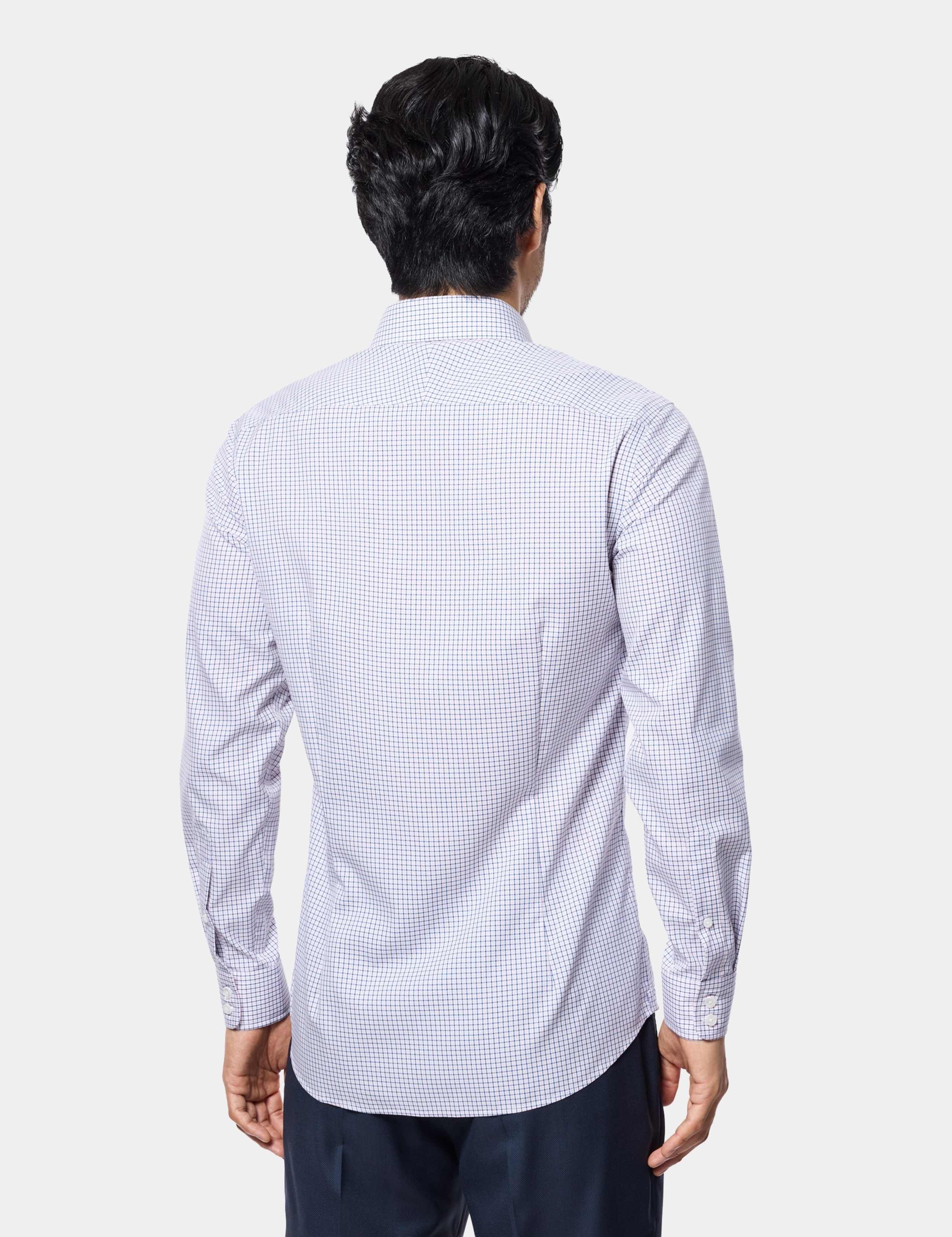 Slim Fit Non-Iron Pure Cotton Checked Shirt 3 of 5