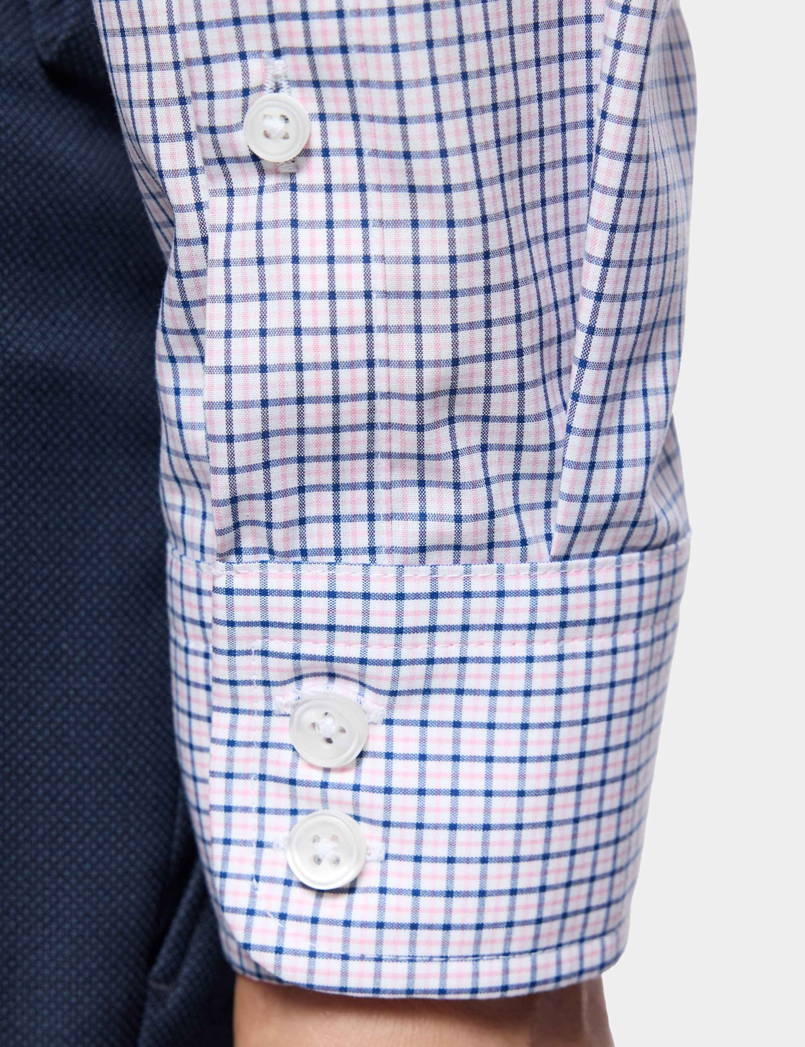 Slim Fit Non-Iron Pure Cotton Checked Shirt 5 of 5
