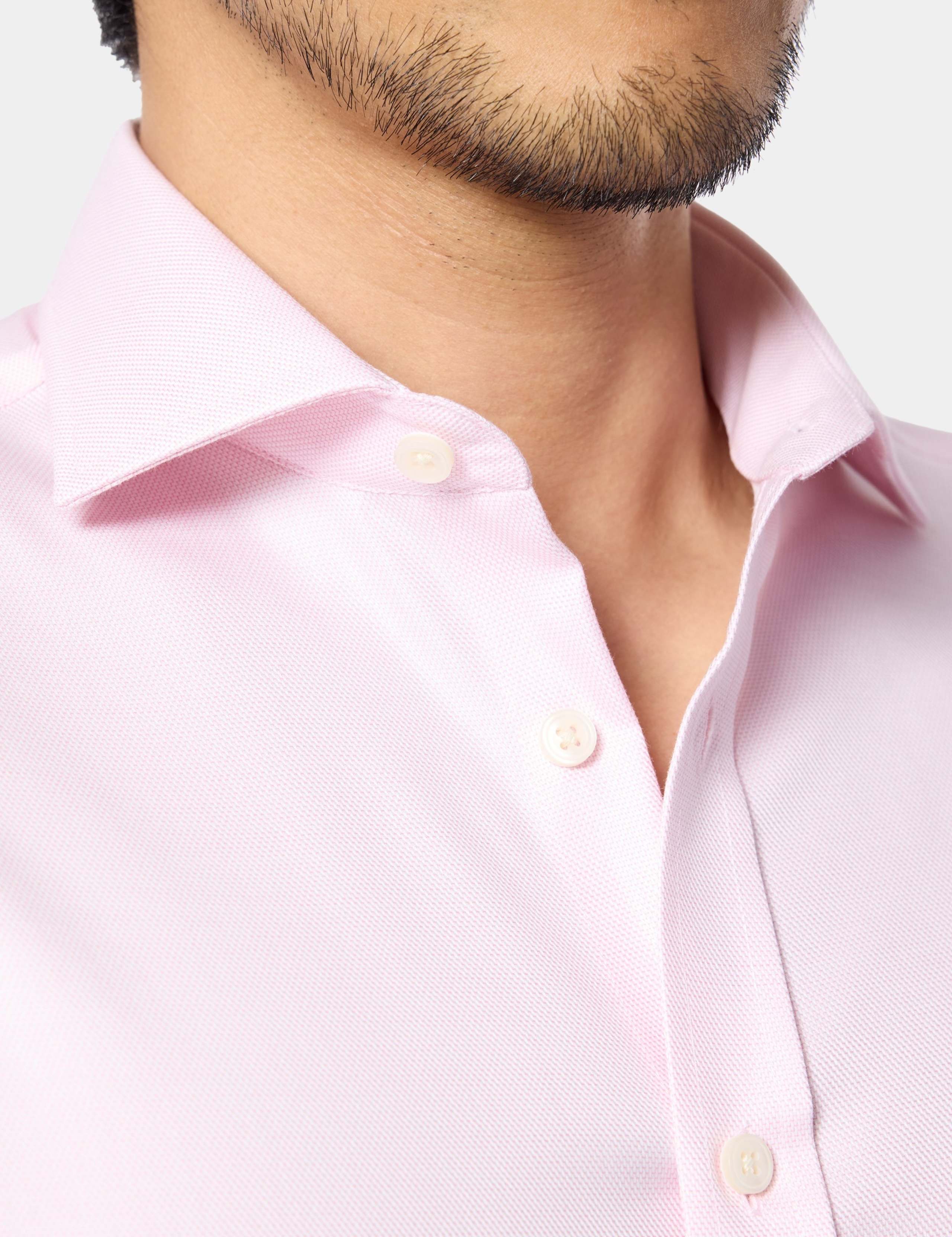 Slim Fit Non-Iron Pure Cotton Textured Shirt 2 of 4