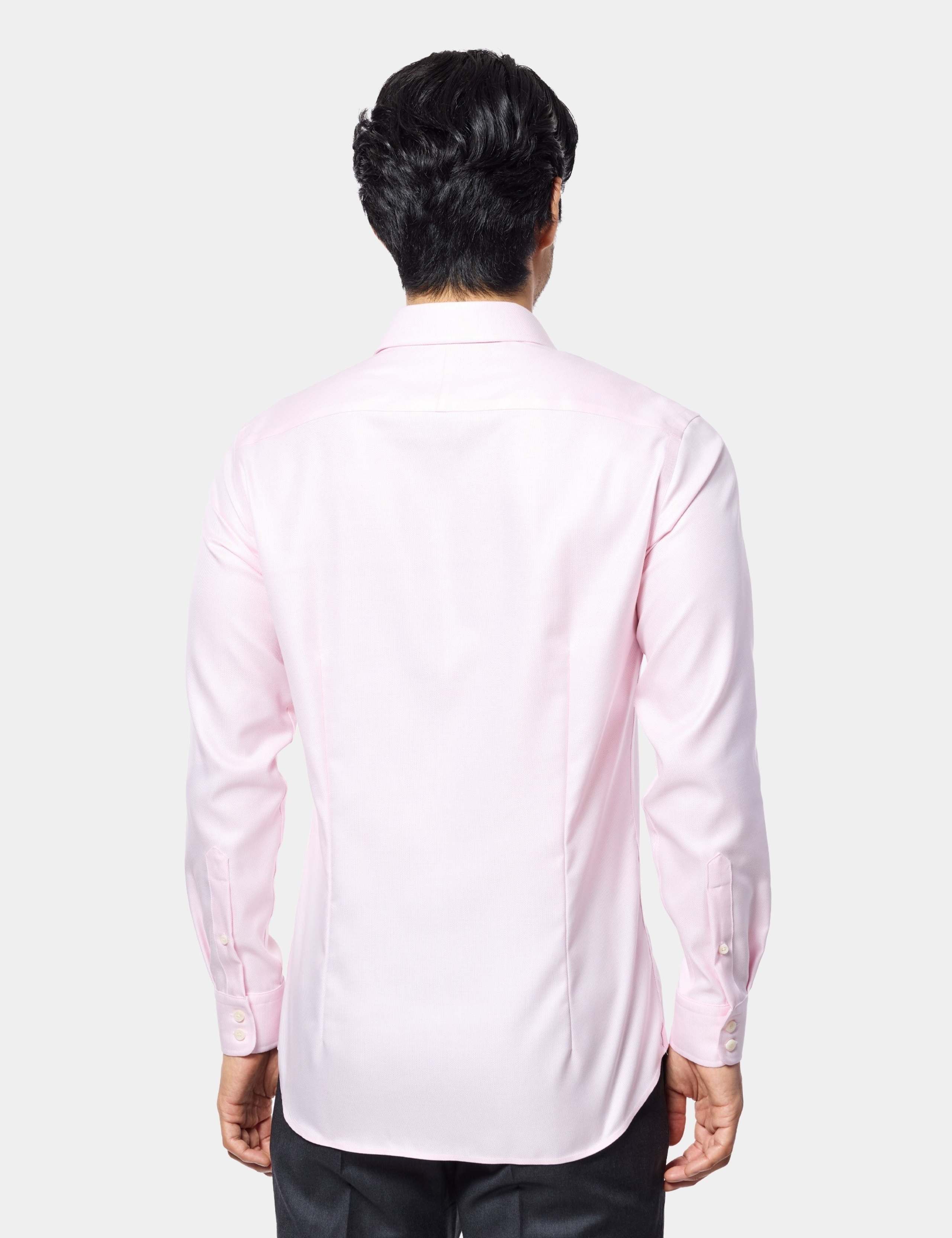 Slim Fit Non-Iron Pure Cotton Textured Shirt 3 of 4