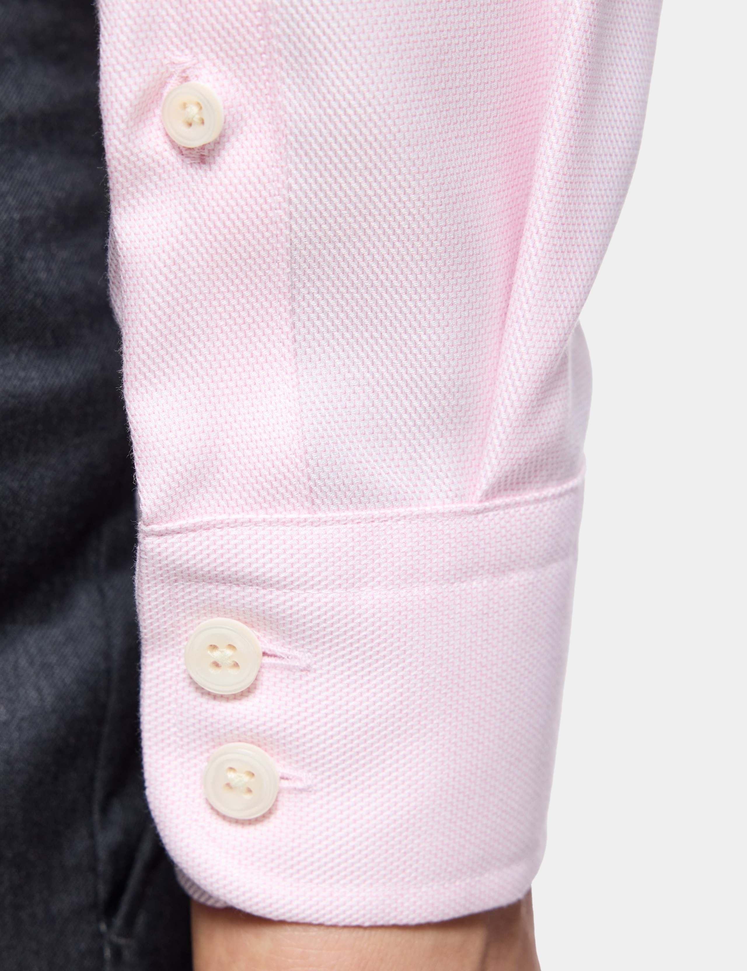 Slim Fit Non-Iron Pure Cotton Textured Shirt 4 of 4