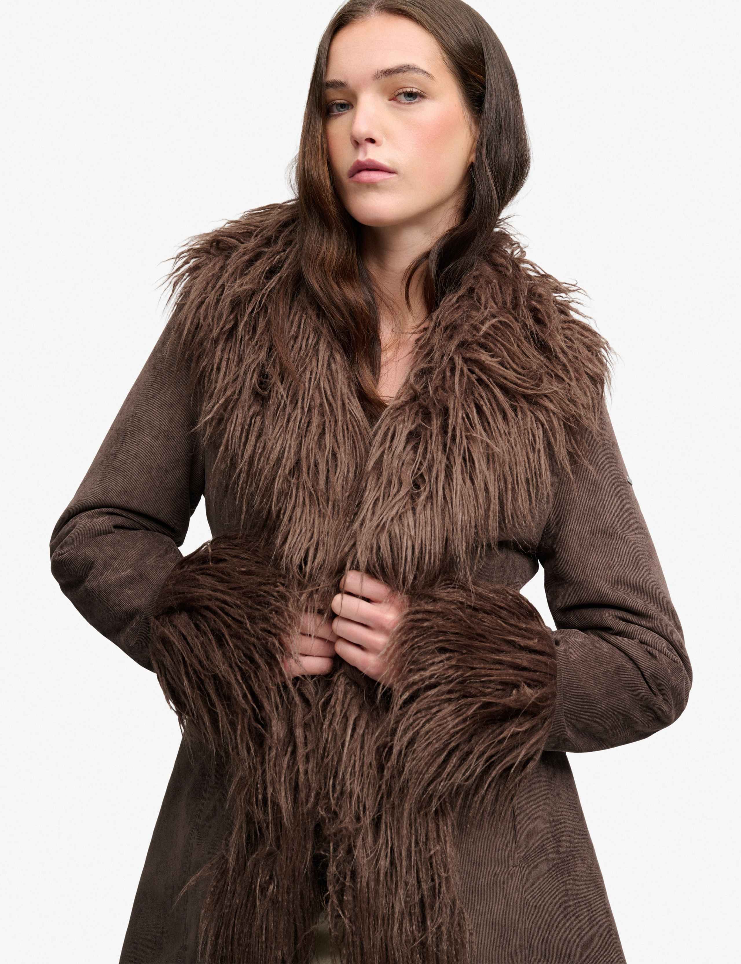 Cord Longline Afghan Coat 4 of 8