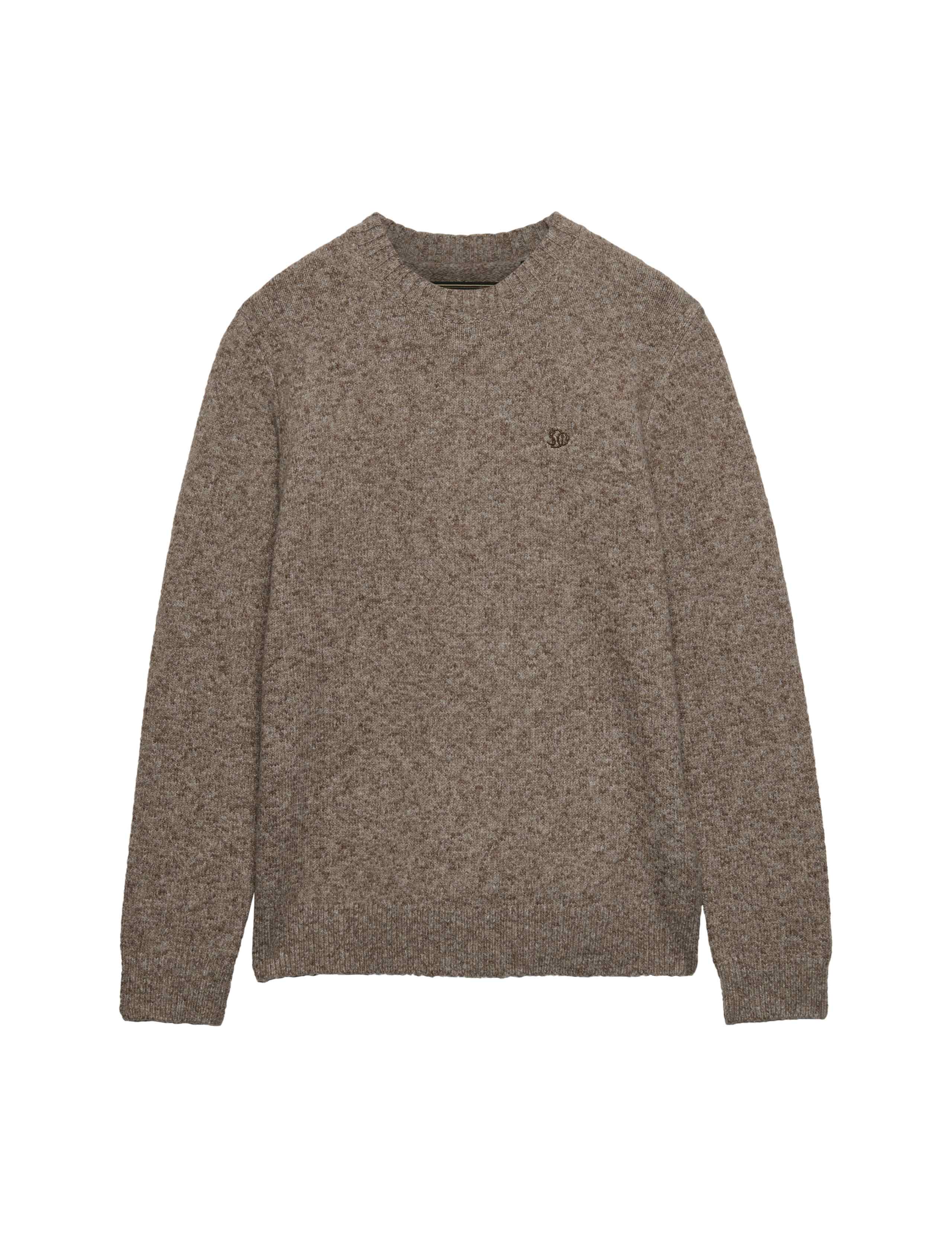 Cotton Blend Cable Crew Neck Jumper 2 of 7