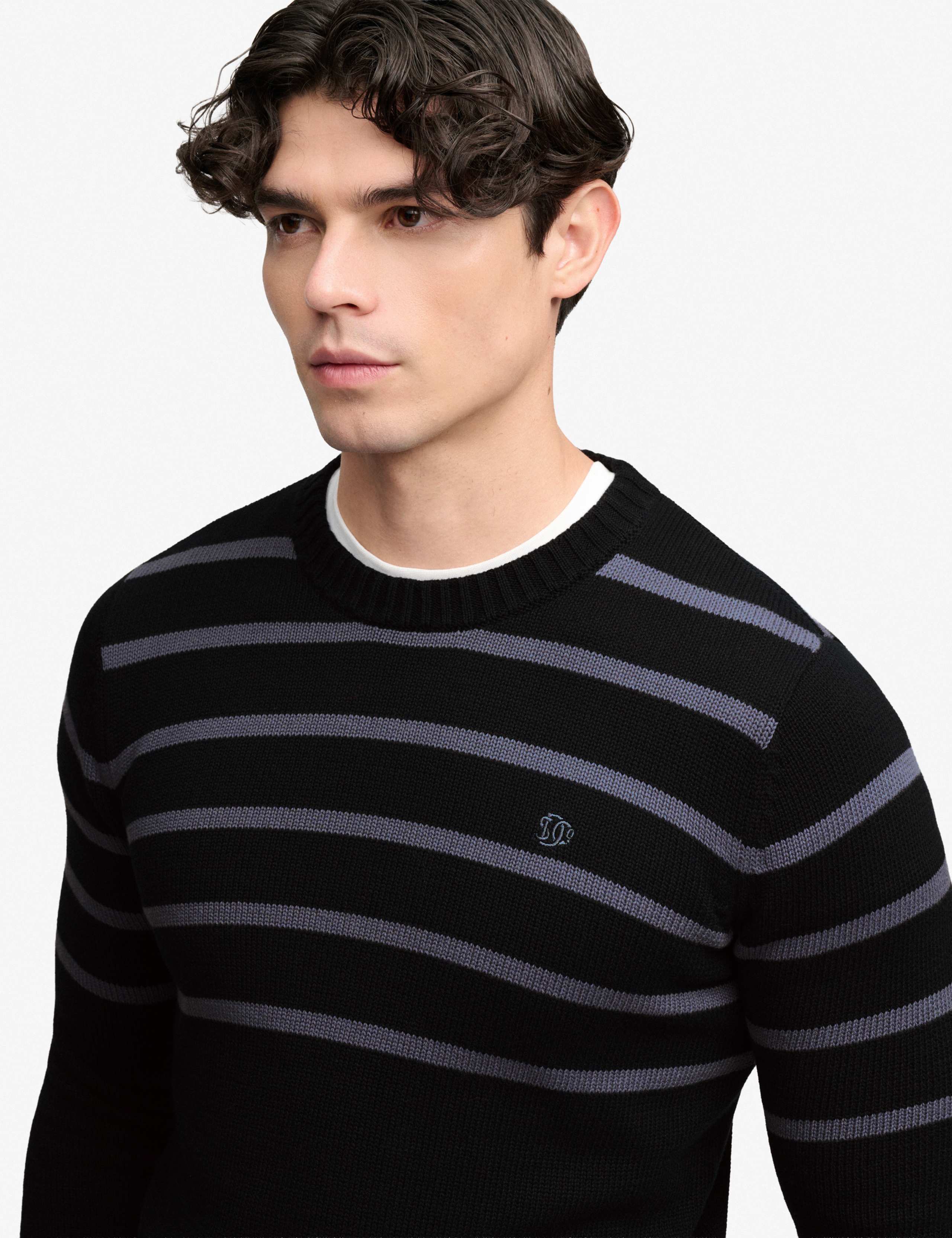 Pure Cotton Striped Jumper 4 of 5
