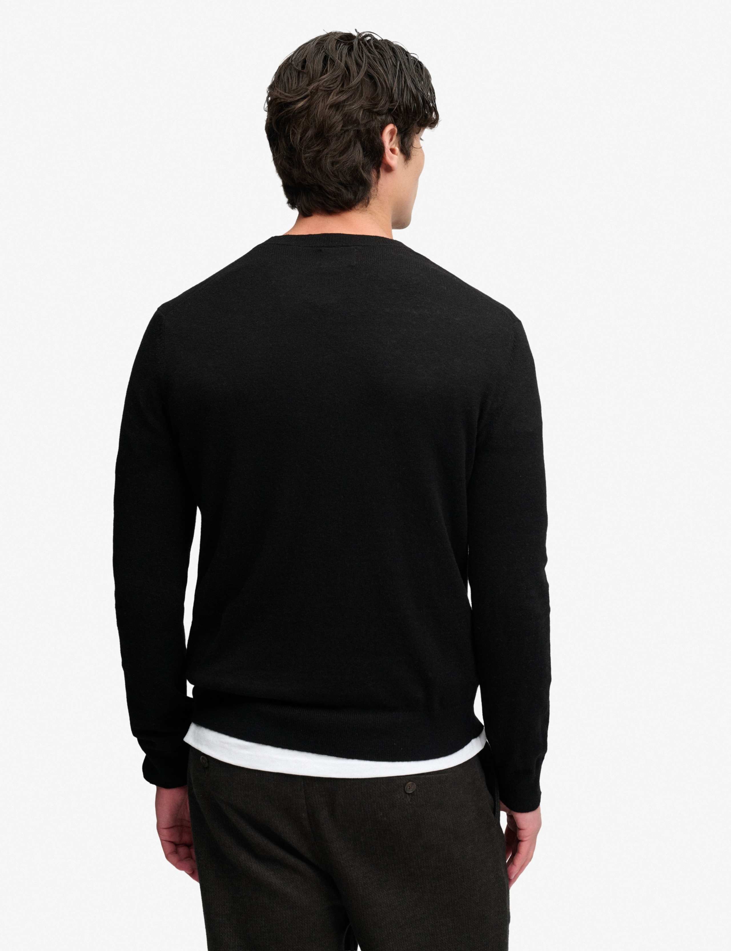 Cotton Rich Crew Neck Jumper with Wool 5 of 7