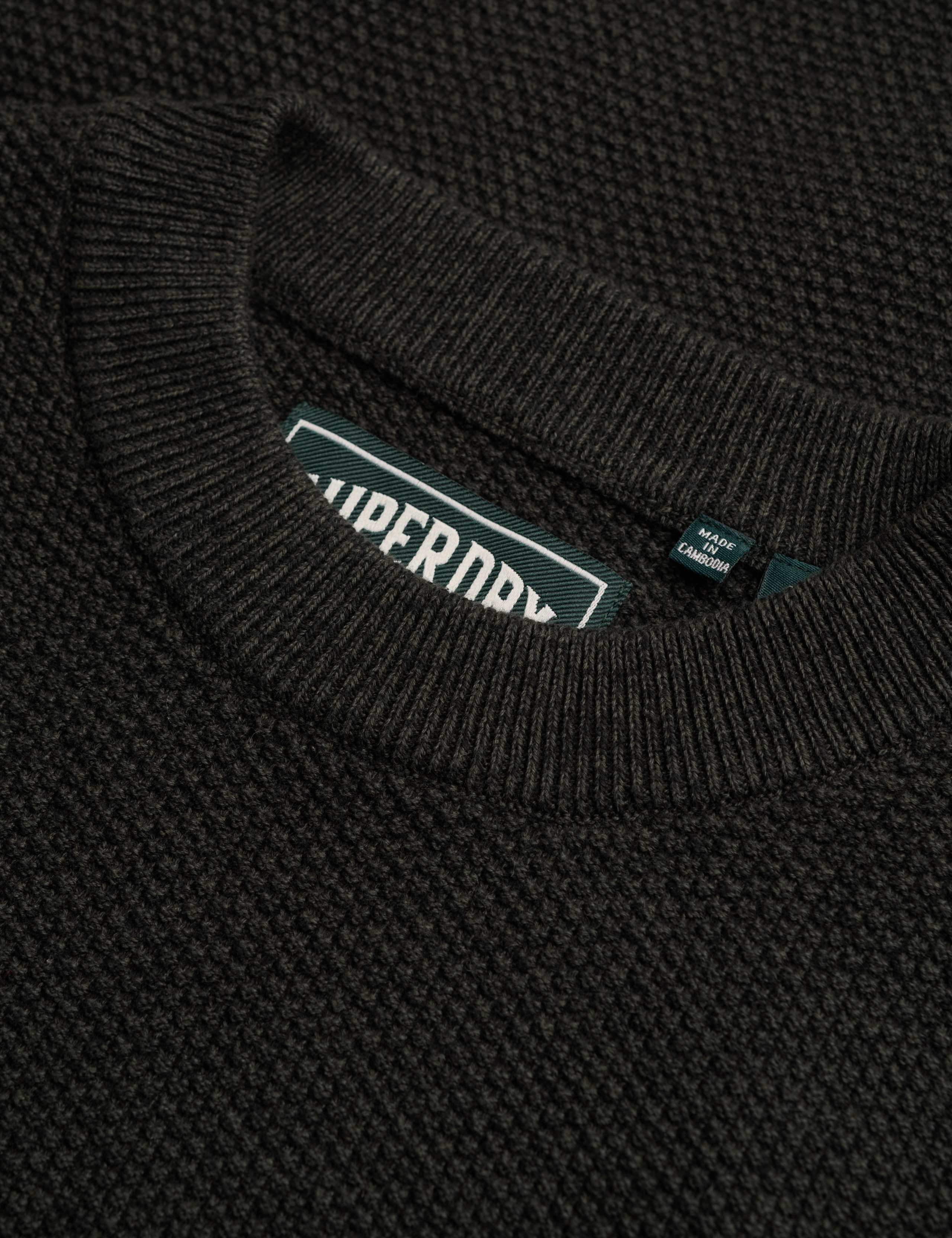 Pure Cotton Textured Crew Neck Jumper 7 of 7