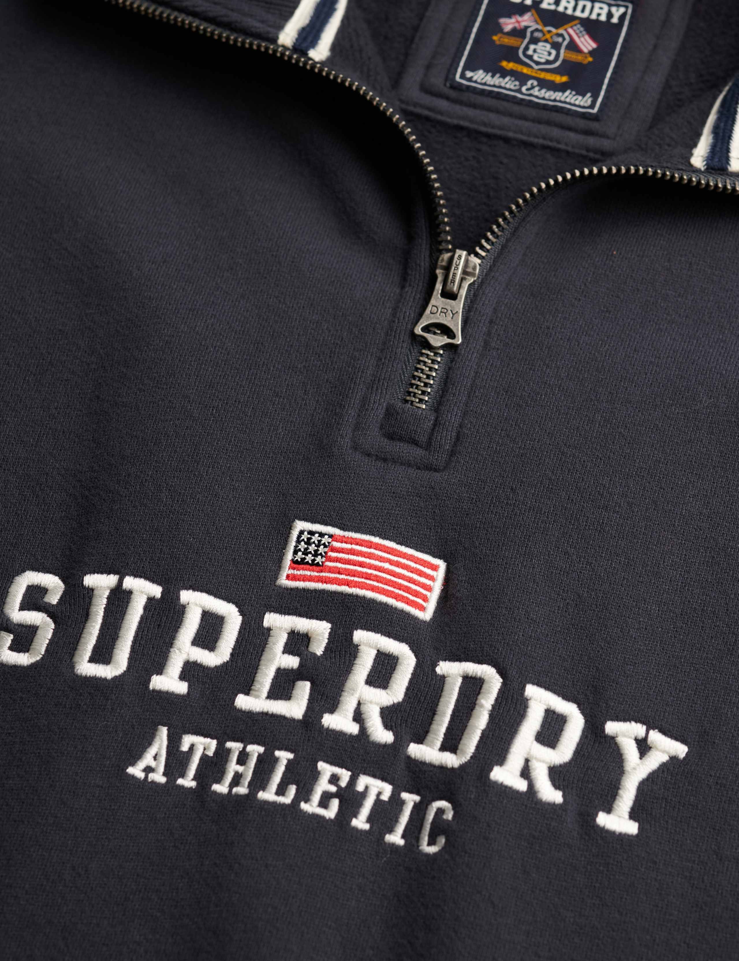 Pure Cotton Relaxed Half Zip Sweatshirt 7 of 7