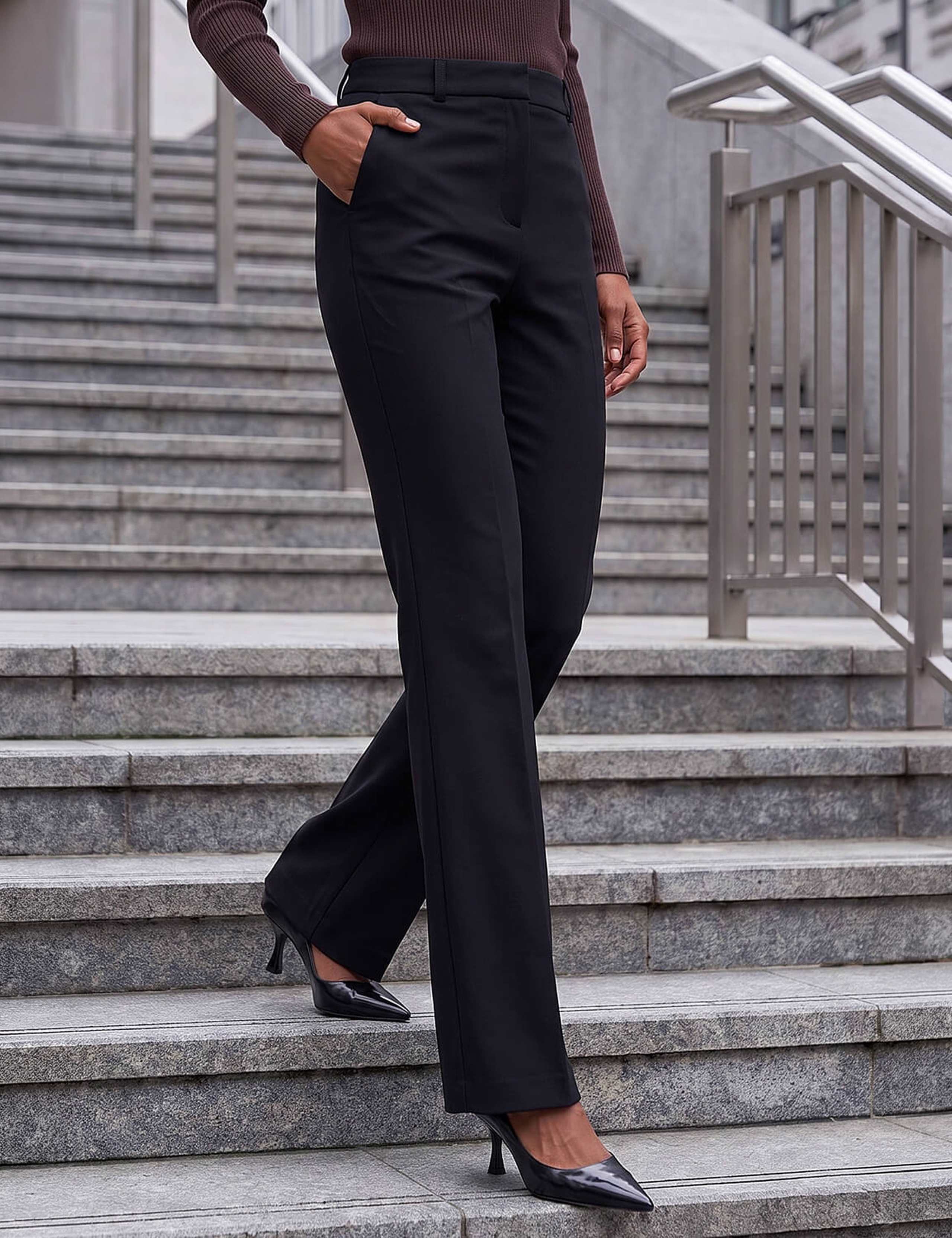 Bootcut Trousers with Stretch 1 of 4