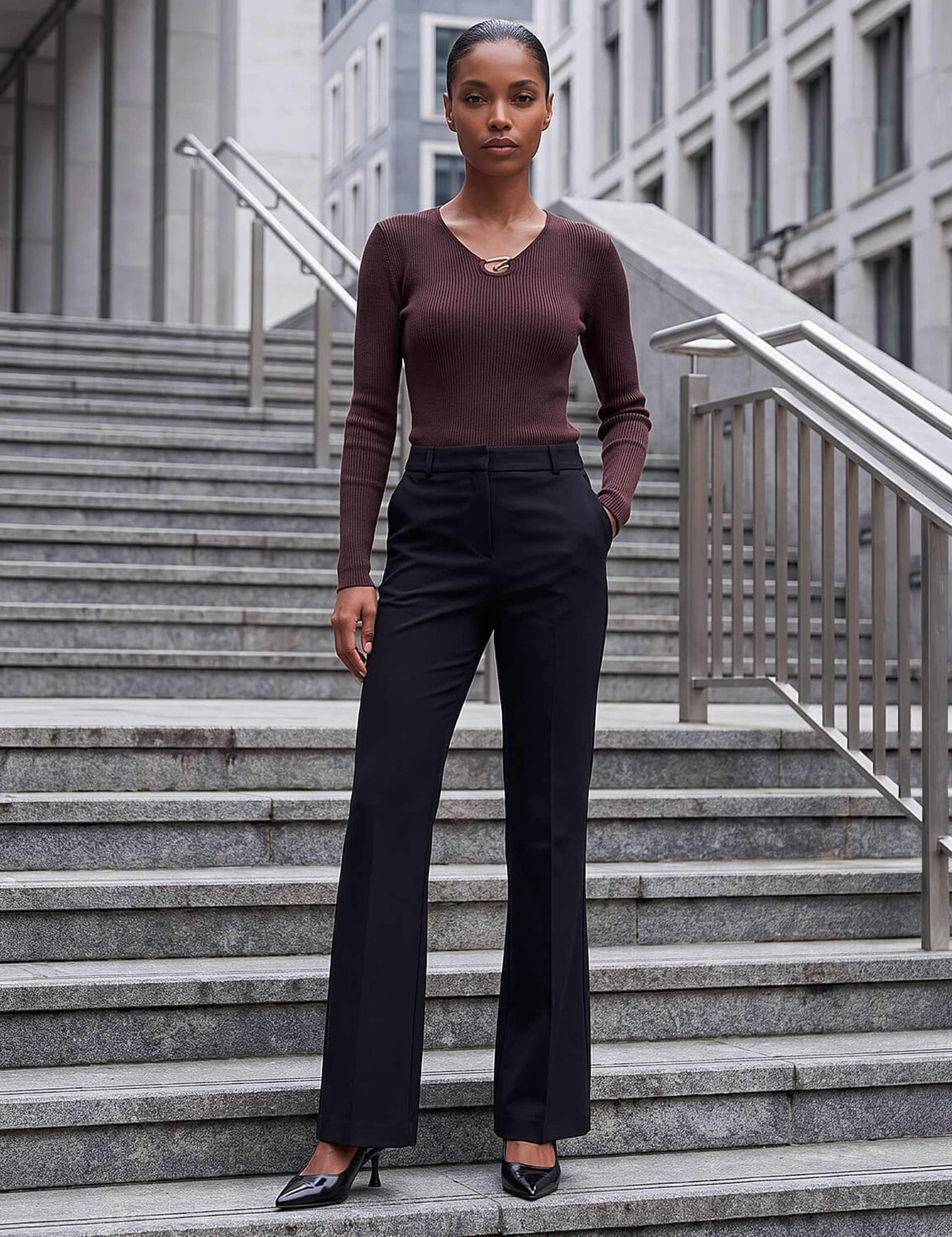 Bootcut Trousers with Stretch 2 of 4