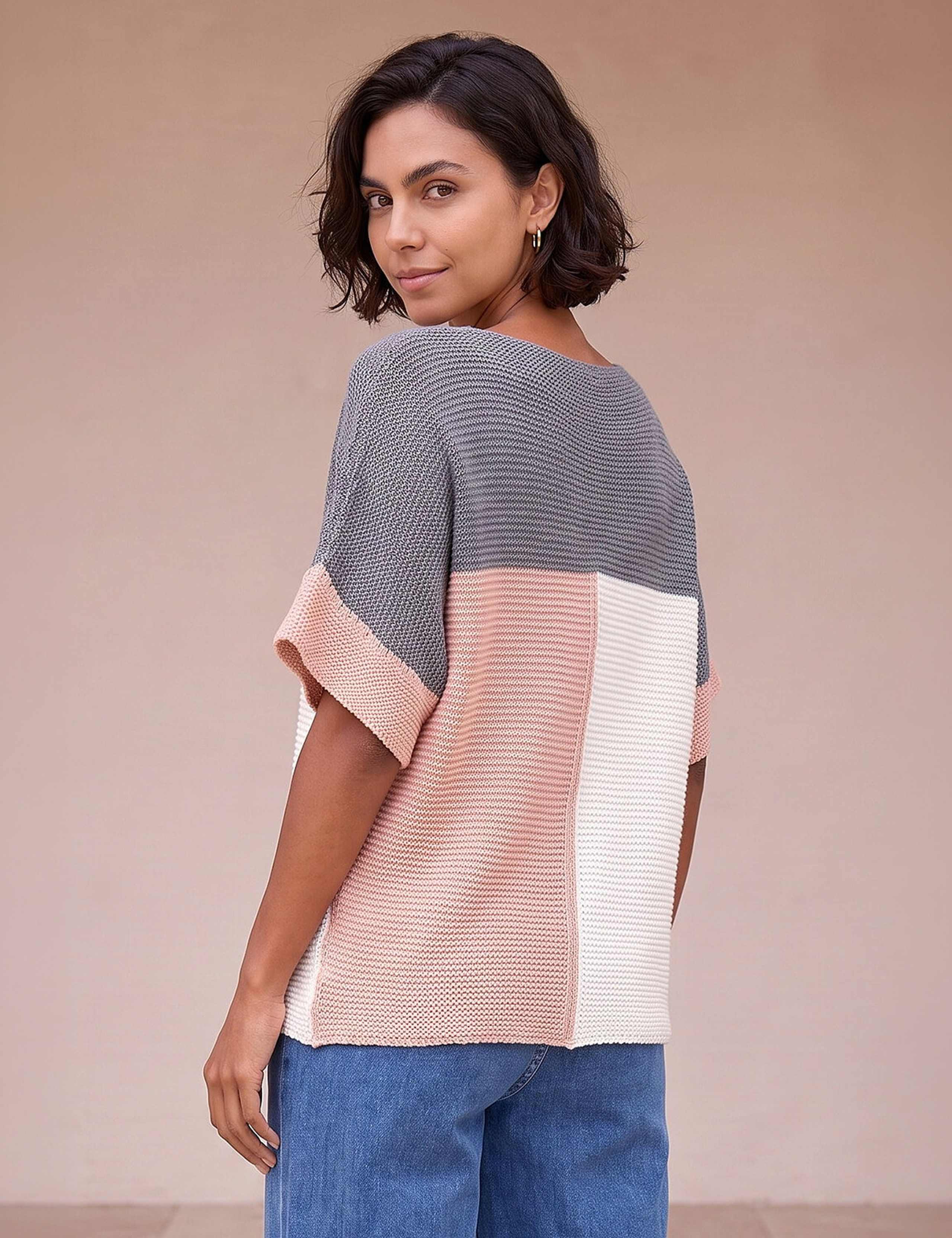 Colour Block Knitted Jumper 3 of 4
