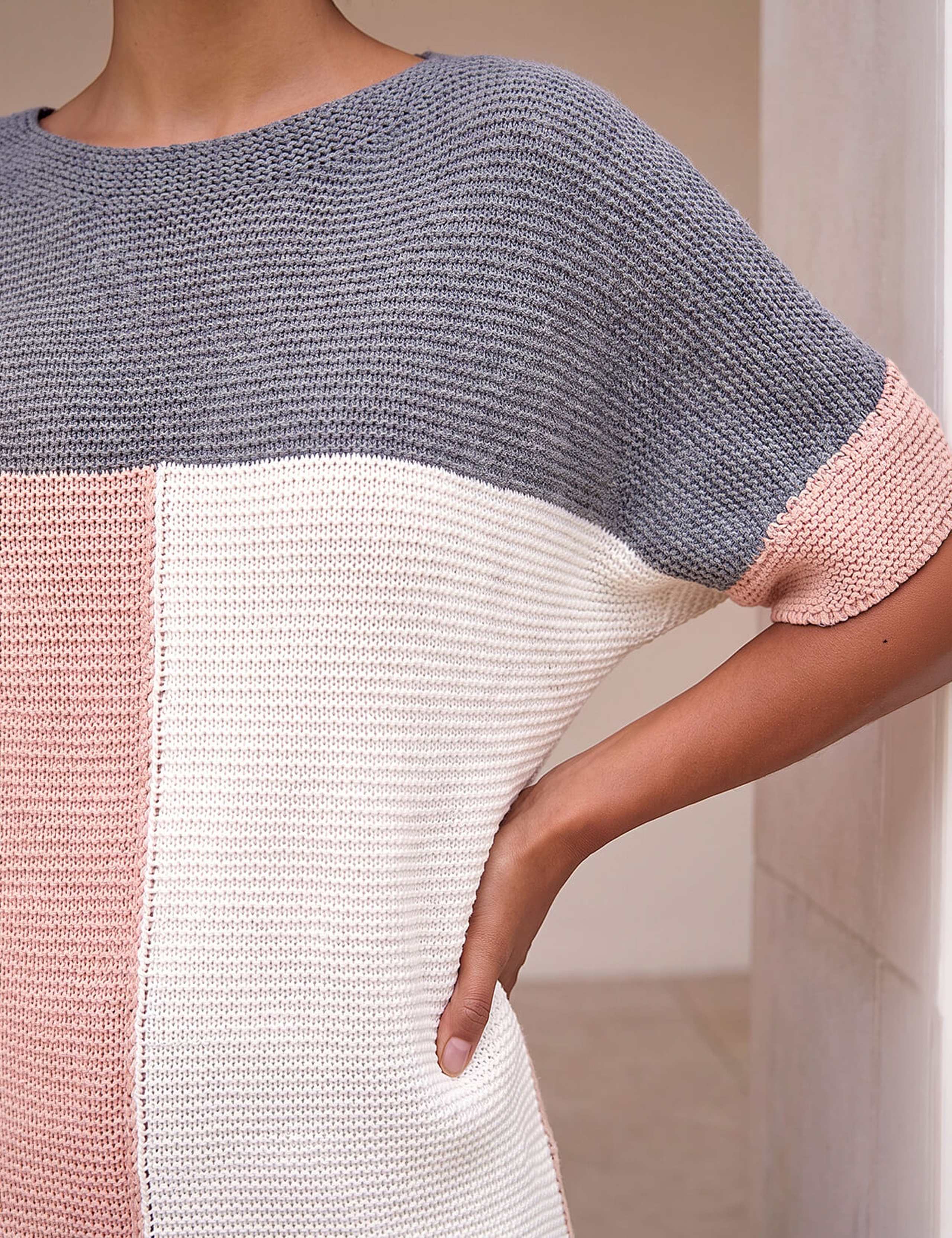 Colour Block Knitted Jumper 4 of 4