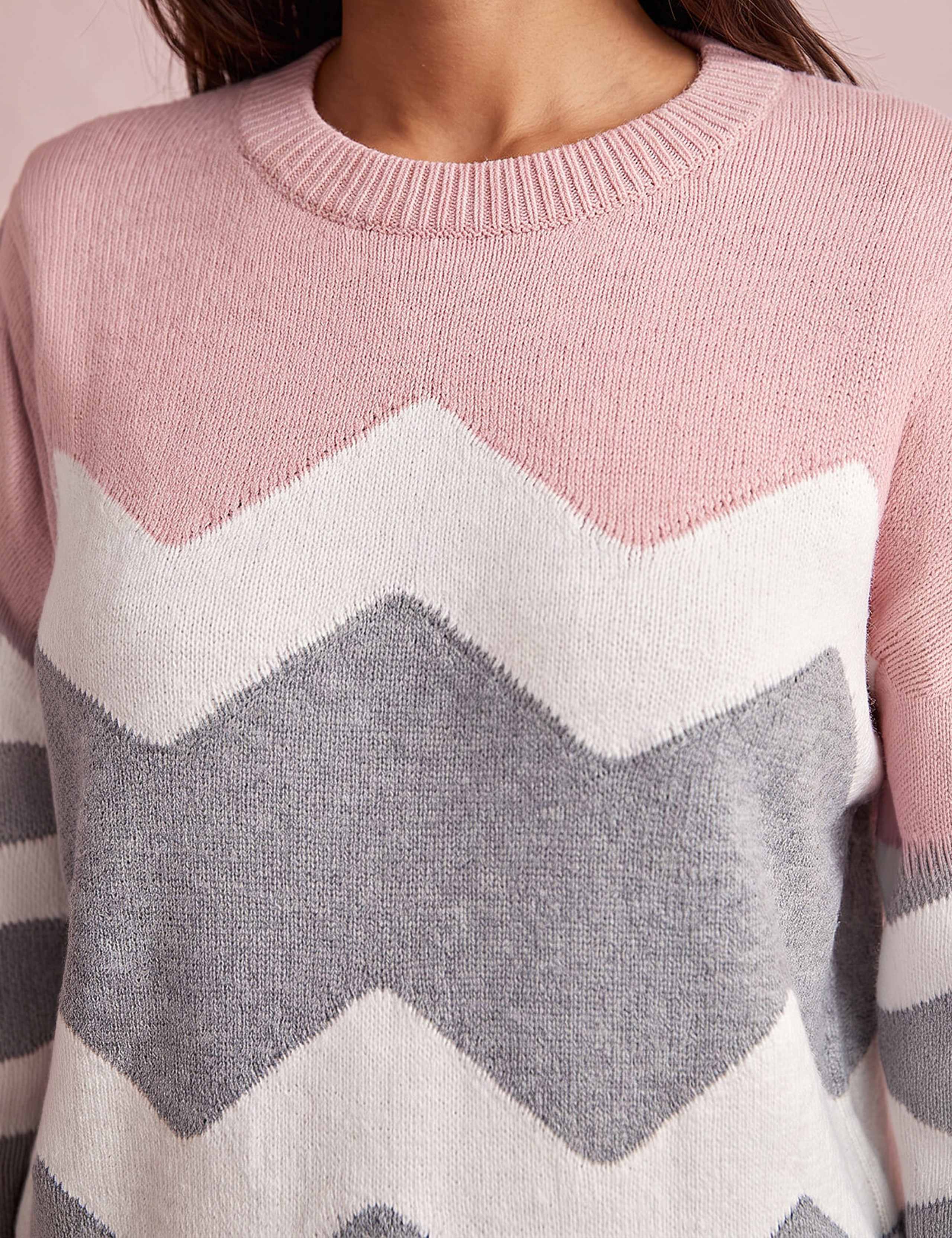 Colour Block Relaxed Jumper 4 of 4