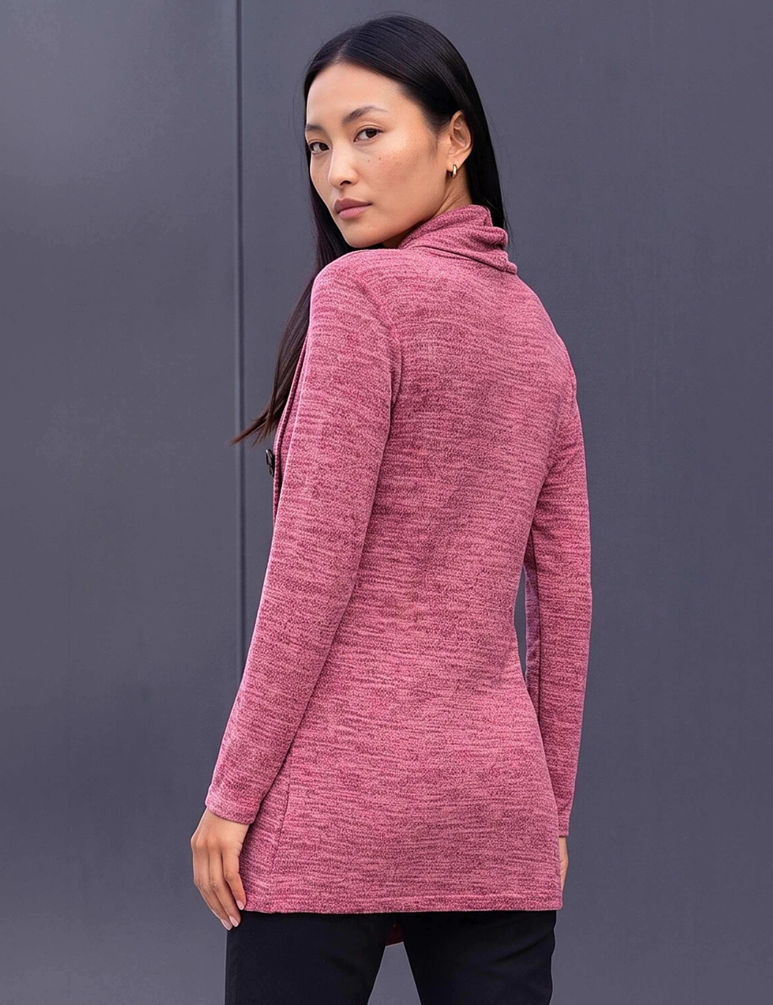 Cowl Neck Button Detail Top 3 of 4